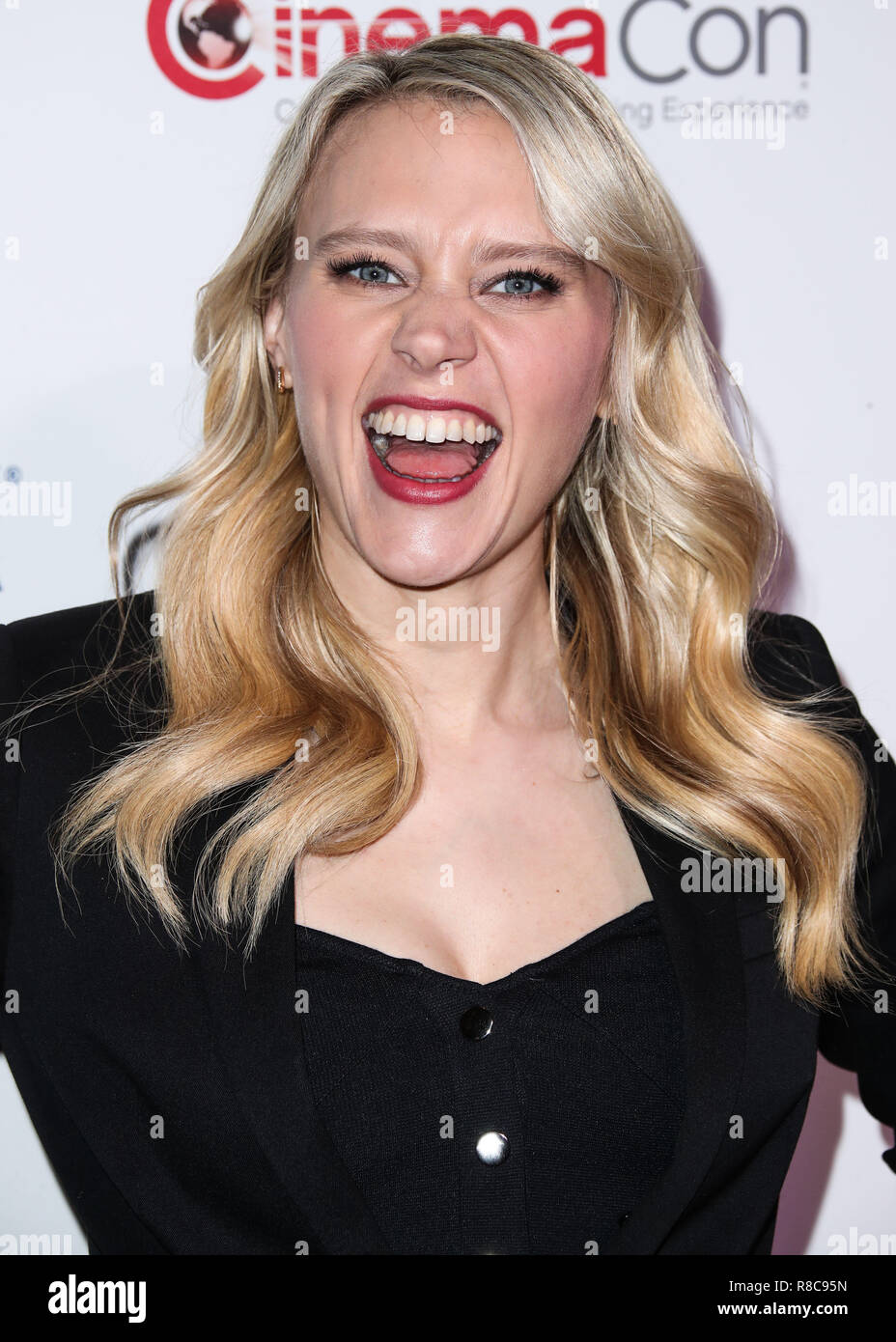 LAS VEGAS, NV, Stati Uniti d'America - 26 aprile: Kate McKinnon a CinemaCon 2018 - Lionsgate presentazione tenutasi presso il Colosseo al Caesars Palace durante il CinemaCon, la convenzione ufficiale dell Associazione Nazionale dei proprietari di teatro il 26 aprile 2018 a Las Vegas, Nevada, Stati Uniti. (Foto di Xavier COLLIN/Image Press Agency) Foto Stock