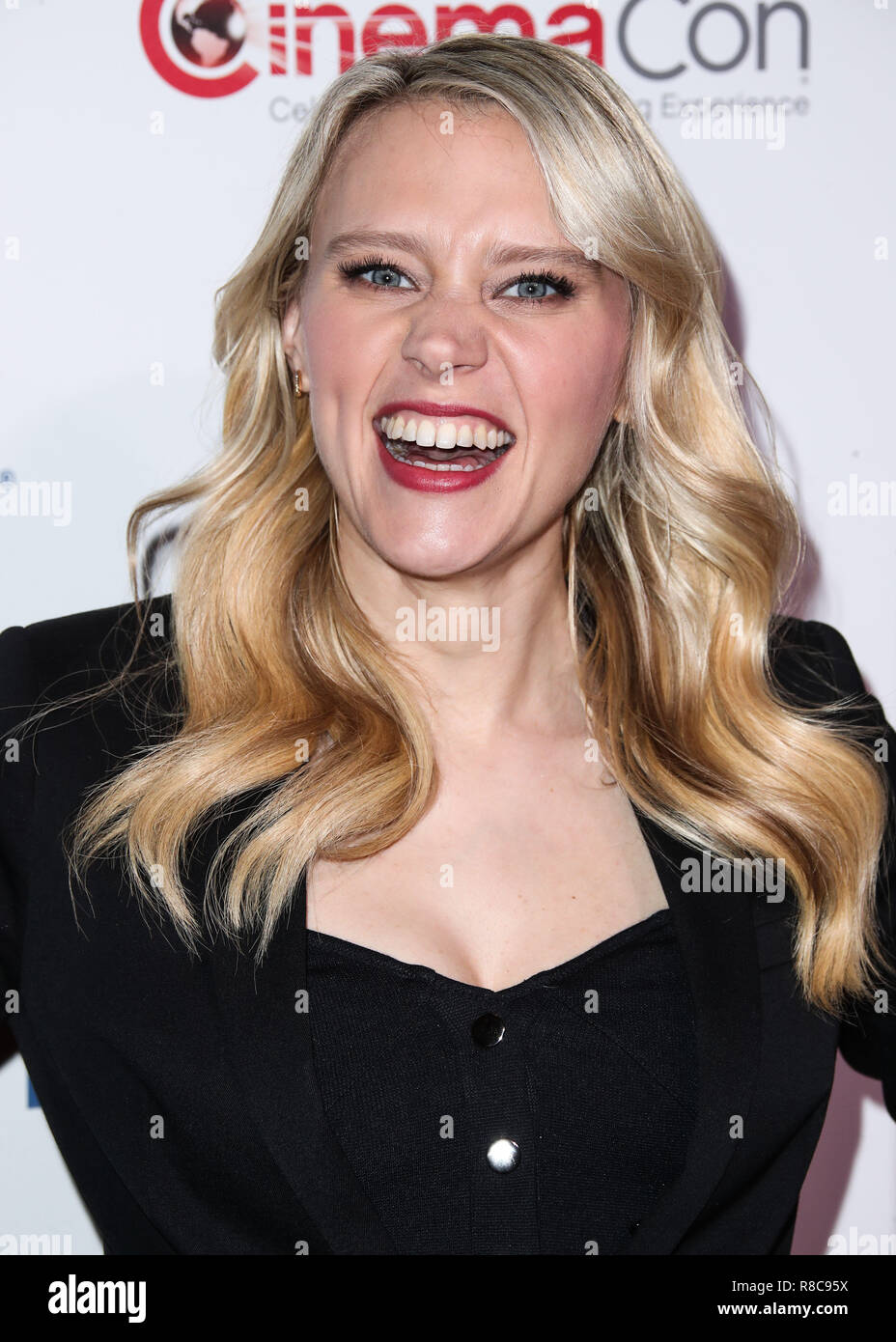 LAS VEGAS, NV, Stati Uniti d'America - 26 aprile: Kate McKinnon a CinemaCon 2018 - Lionsgate presentazione tenutasi presso il Colosseo al Caesars Palace durante il CinemaCon, la convenzione ufficiale dell Associazione Nazionale dei proprietari di teatro il 26 aprile 2018 a Las Vegas, Nevada, Stati Uniti. (Foto di Xavier COLLIN/Image Press Agency) Foto Stock