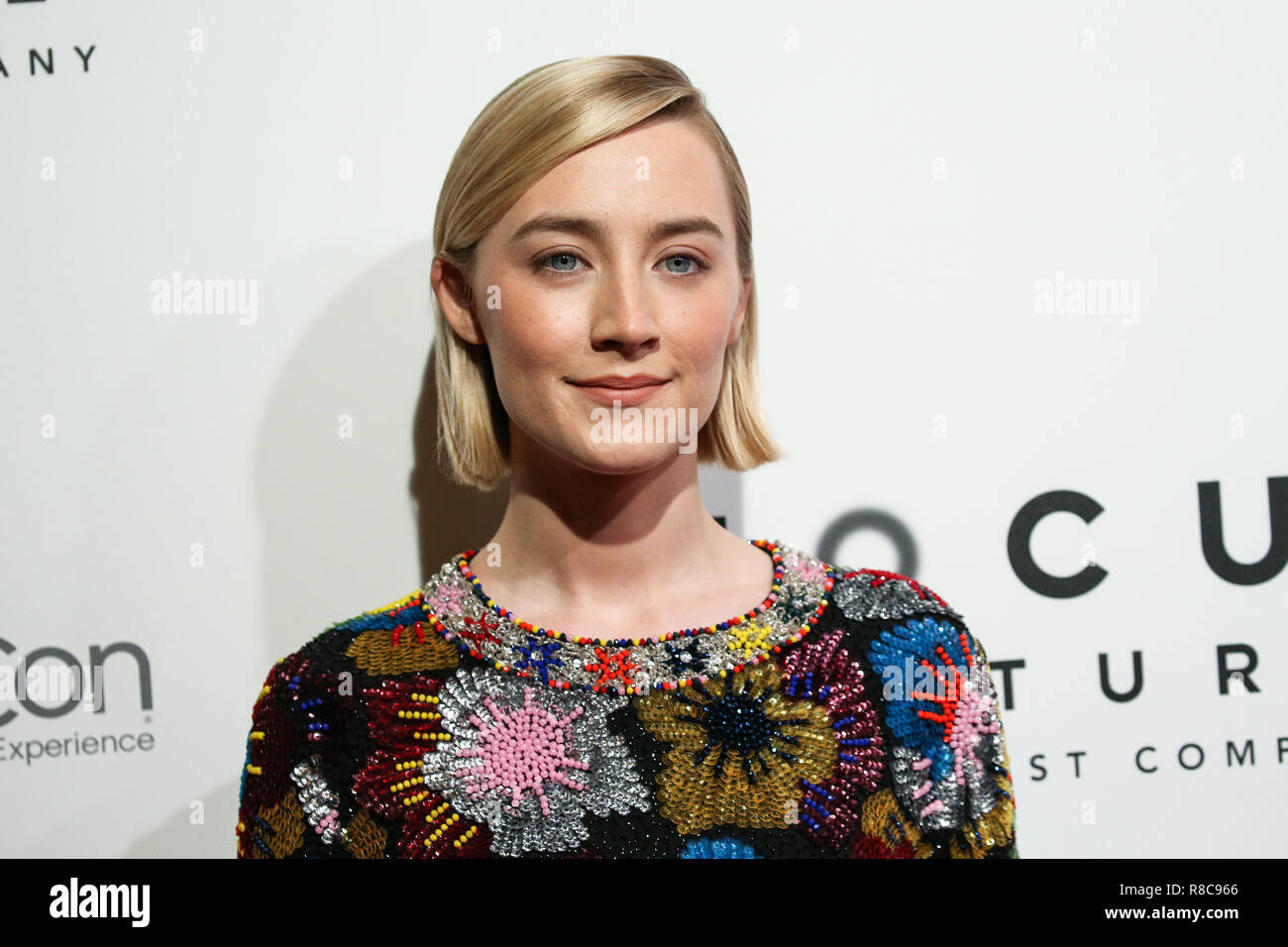 LAS VEGAS, NV, Stati Uniti d'America - 25 aprile: Saoirse Ronan a CinemaCon 2018 - Focus Features Pranzo e presentazione Studio tenutosi presso la sala da ballo di Ottavio al Caesars Palace durante il CinemaCon, la convenzione ufficiale dell Associazione Nazionale dei proprietari di teatro il 25 aprile 2018 a Las Vegas, Nevada, Stati Uniti. (Foto di Xavier COLLIN/Image Press Agency) Foto Stock