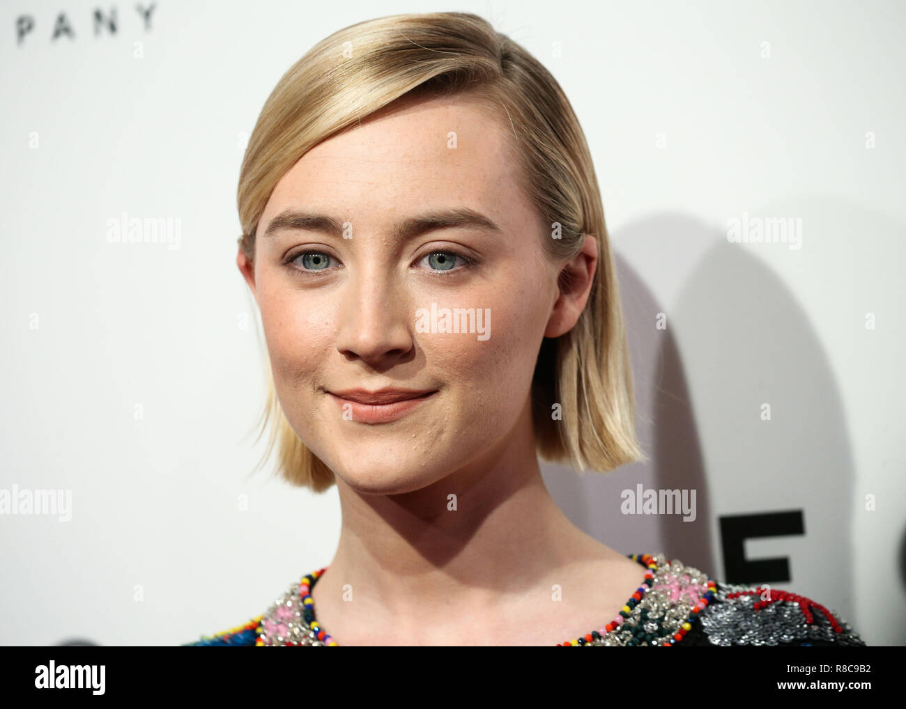 LAS VEGAS, NV, Stati Uniti d'America - 25 aprile: Saoirse Ronan a CinemaCon 2018 - Focus Features Pranzo e presentazione Studio tenutosi presso la sala da ballo di Ottavio al Caesars Palace durante il CinemaCon, la convenzione ufficiale dell Associazione Nazionale dei proprietari di teatro il 25 aprile 2018 a Las Vegas, Nevada, Stati Uniti. (Foto di Xavier COLLIN/Image Press Agency) Foto Stock