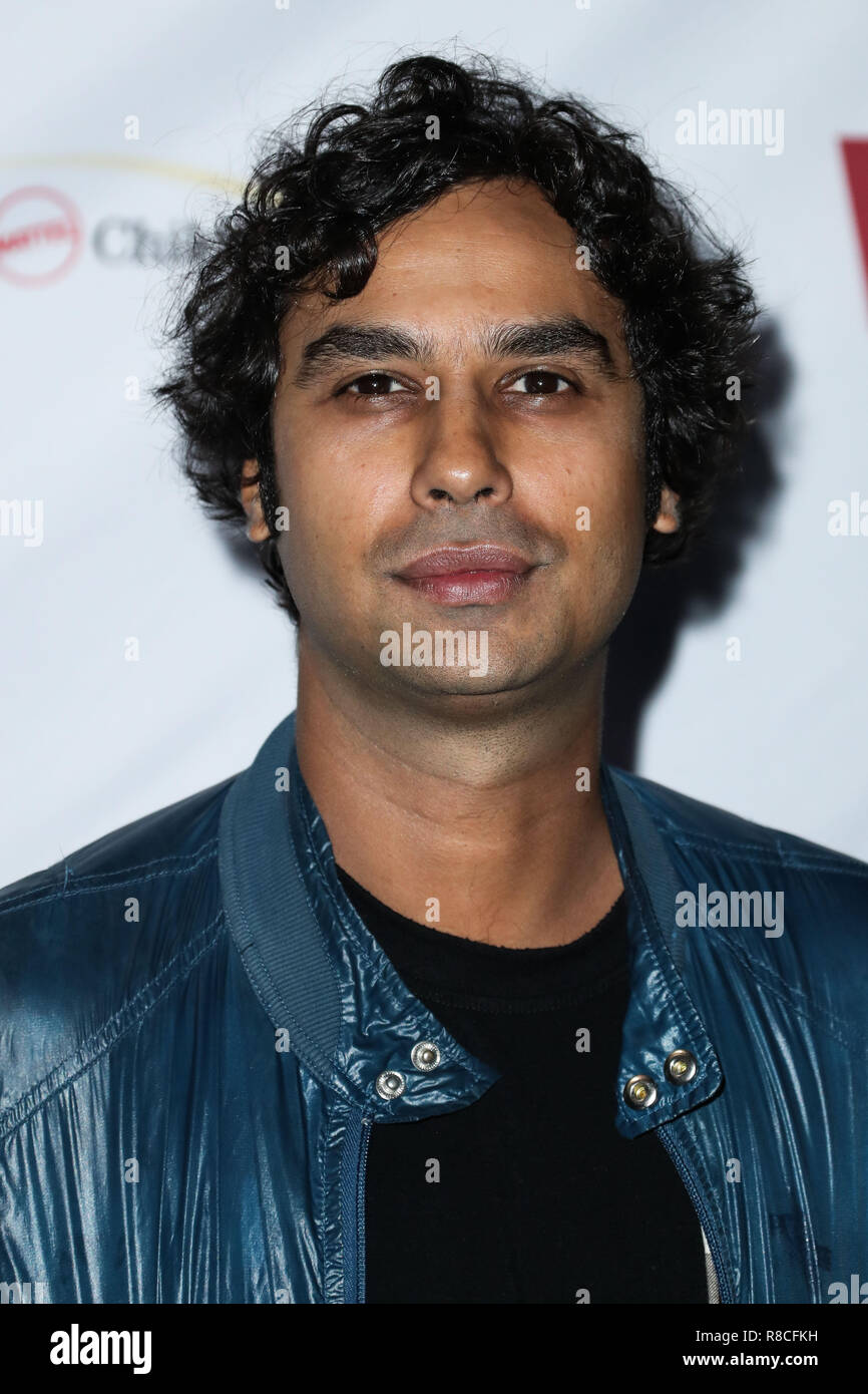 LOS ANGELES, CA, Stati Uniti d'America - 23 agosto: Kunal Nayyar alla sesta annuale da ping pong4Scopo tenutosi presso il Dodger Stadium il 23 agosto 2018 a Los Angeles, California, Stati Uniti. (Foto di Xavier COLLIN/Image Press Agency) Foto Stock