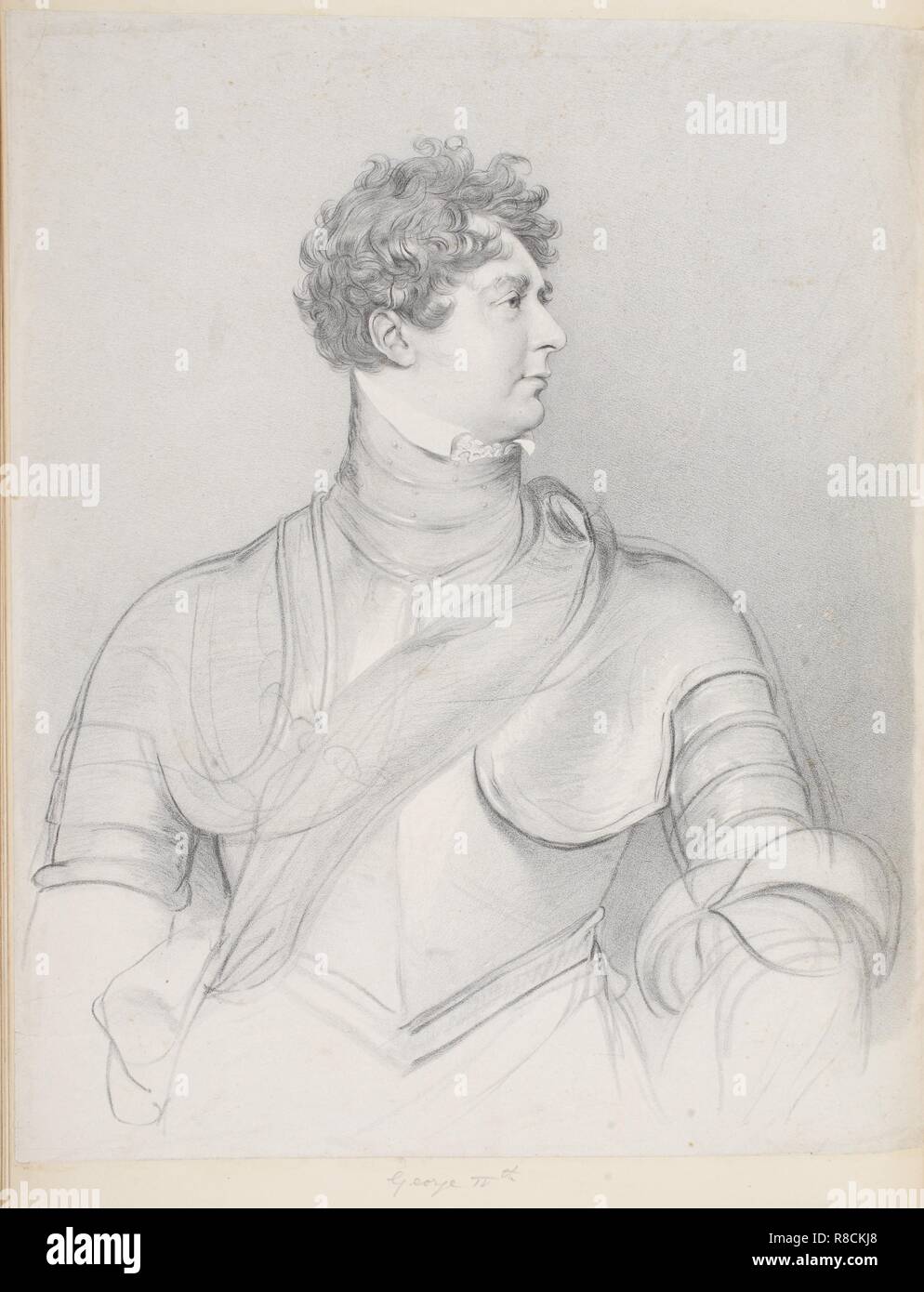 George IV (1762 - 1830). Creatore: Scuola di inglese (XIX secolo). Foto Stock