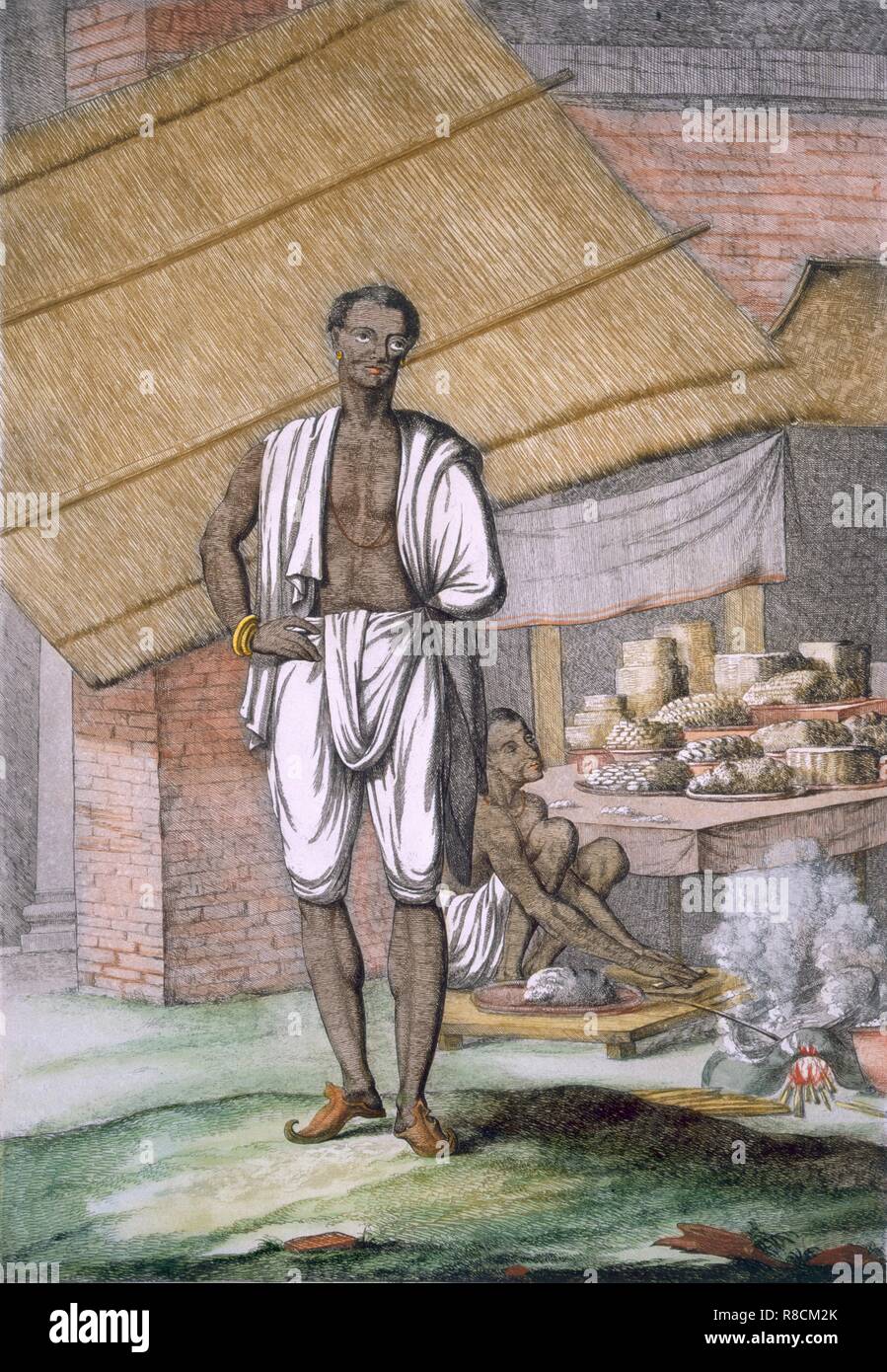 Houalouays', un pasticcere o pasticcere, pub. 1808-12. Creatore: Franz Balthazar Solvyns (1760-1824). Foto Stock