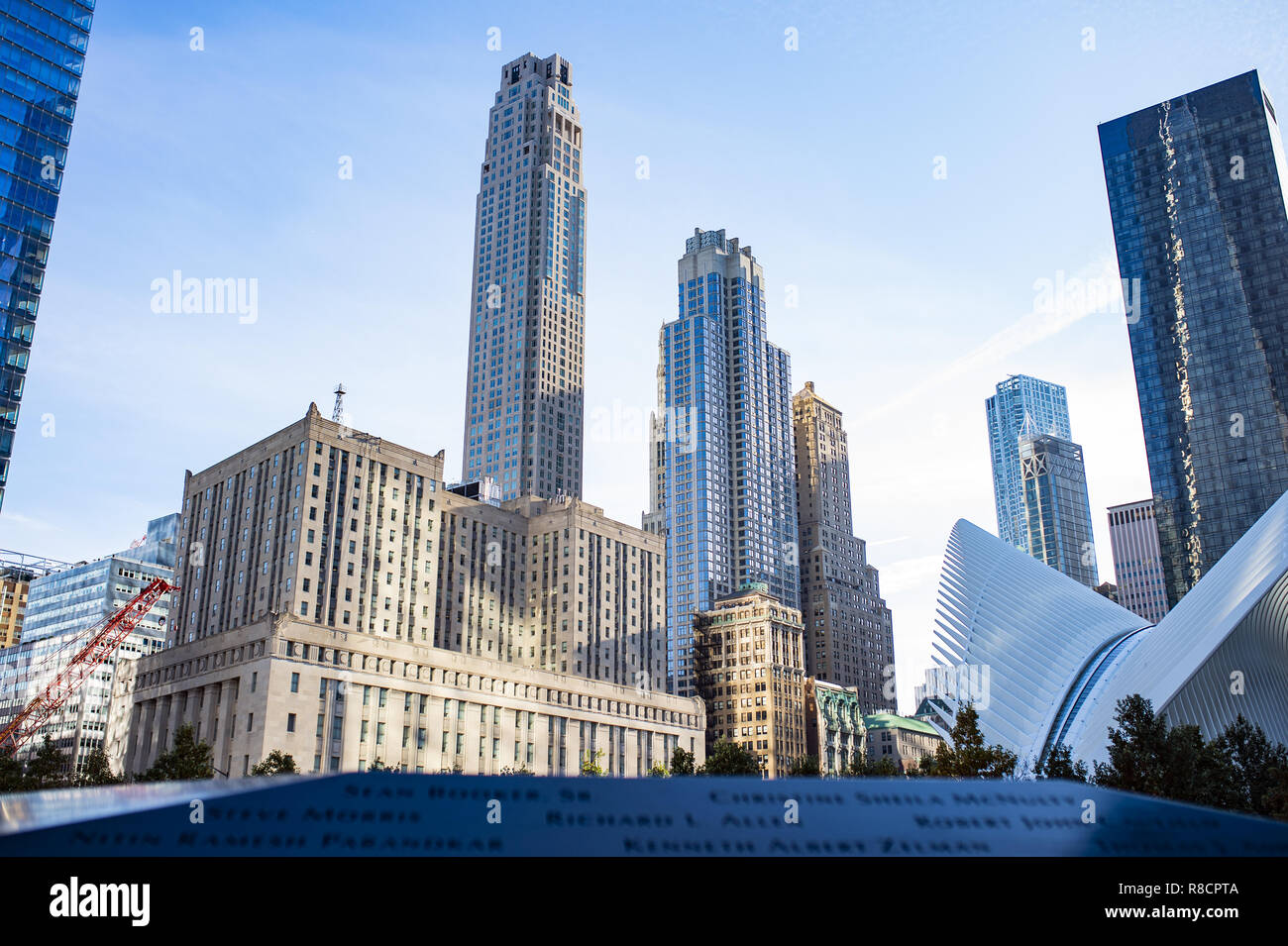Ground Zero Memorial a Manhattan. World Trade Center, noto anche come "Ground Zero" Foto Stock