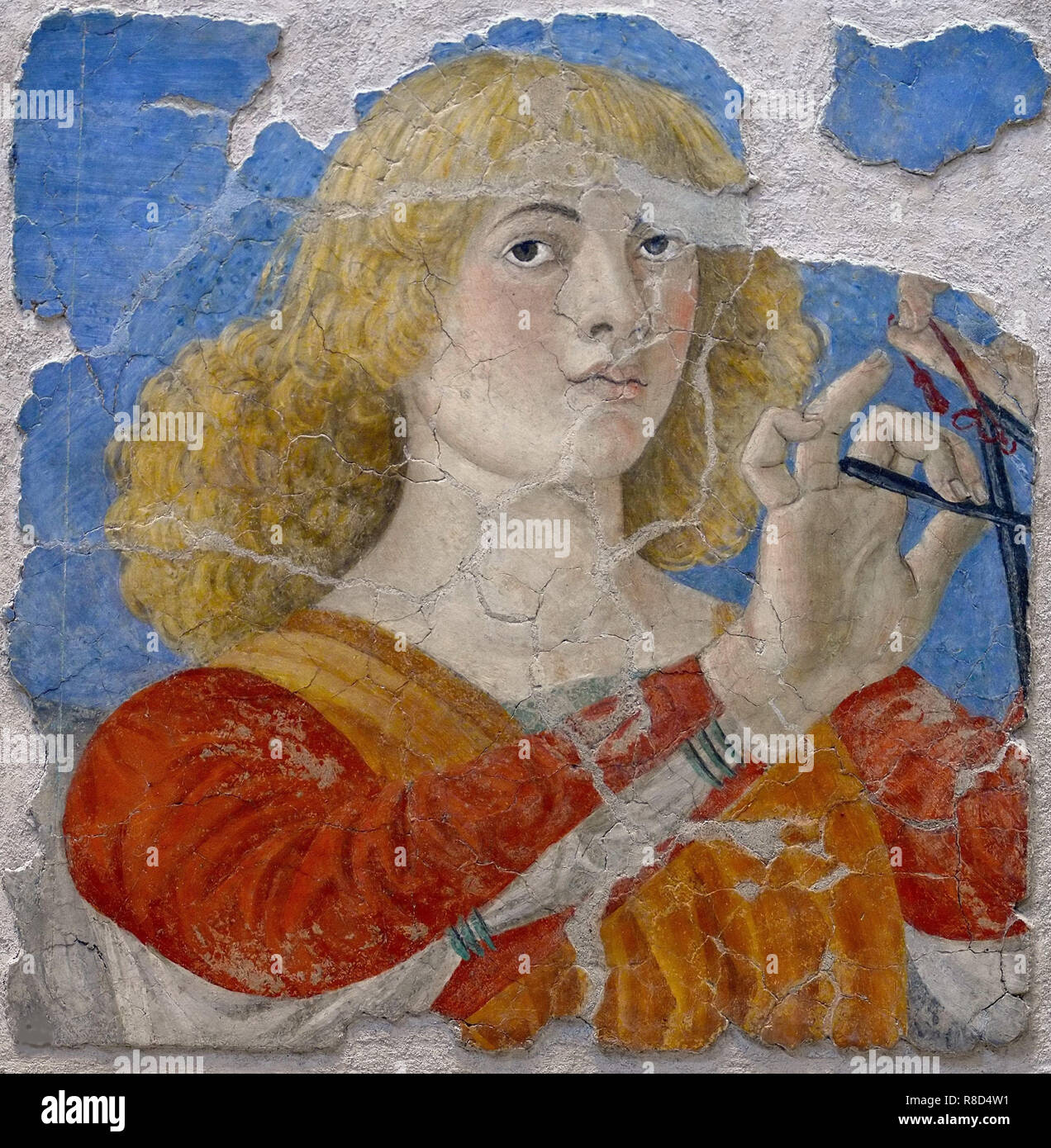 Musicista angel, c1480. Foto Stock