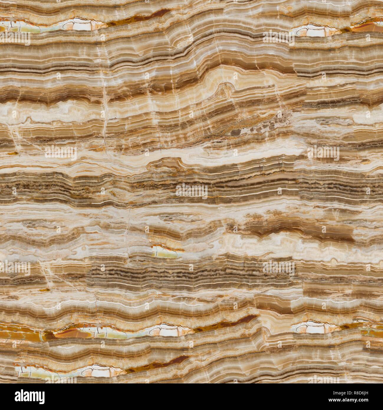 Onyx, sullo sfondo di una pietra naturale. Seamless texture quadrato, tile ready. Foto Stock