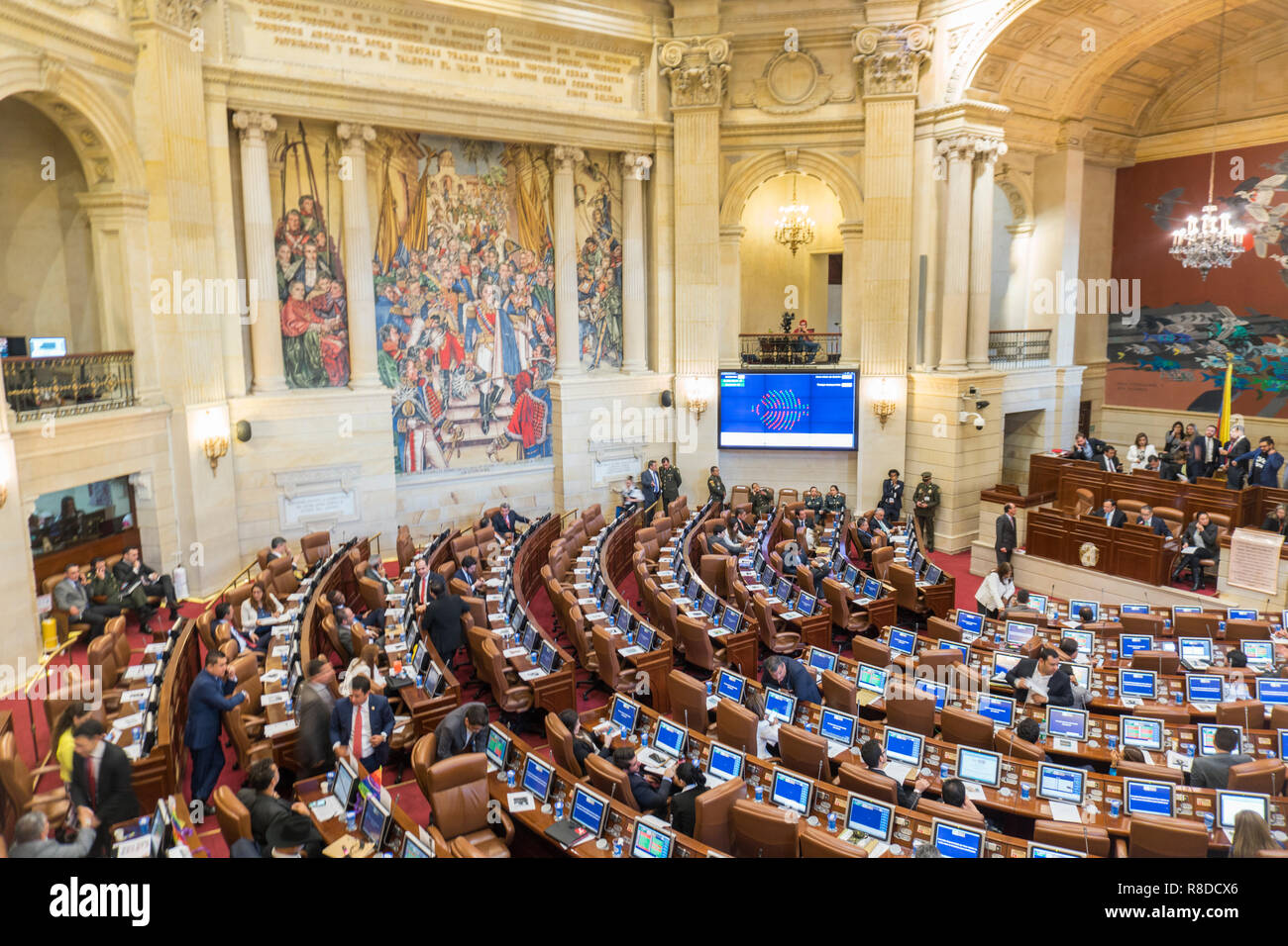 Una visione generale del Congresso della Repubblica di Colombia Foto Stock