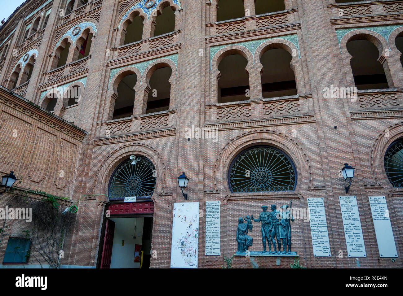 Monumentale arena di Las Ventas - Plaza de toros Monumental de Las Ventas, Madrid, Spagna Foto Stock