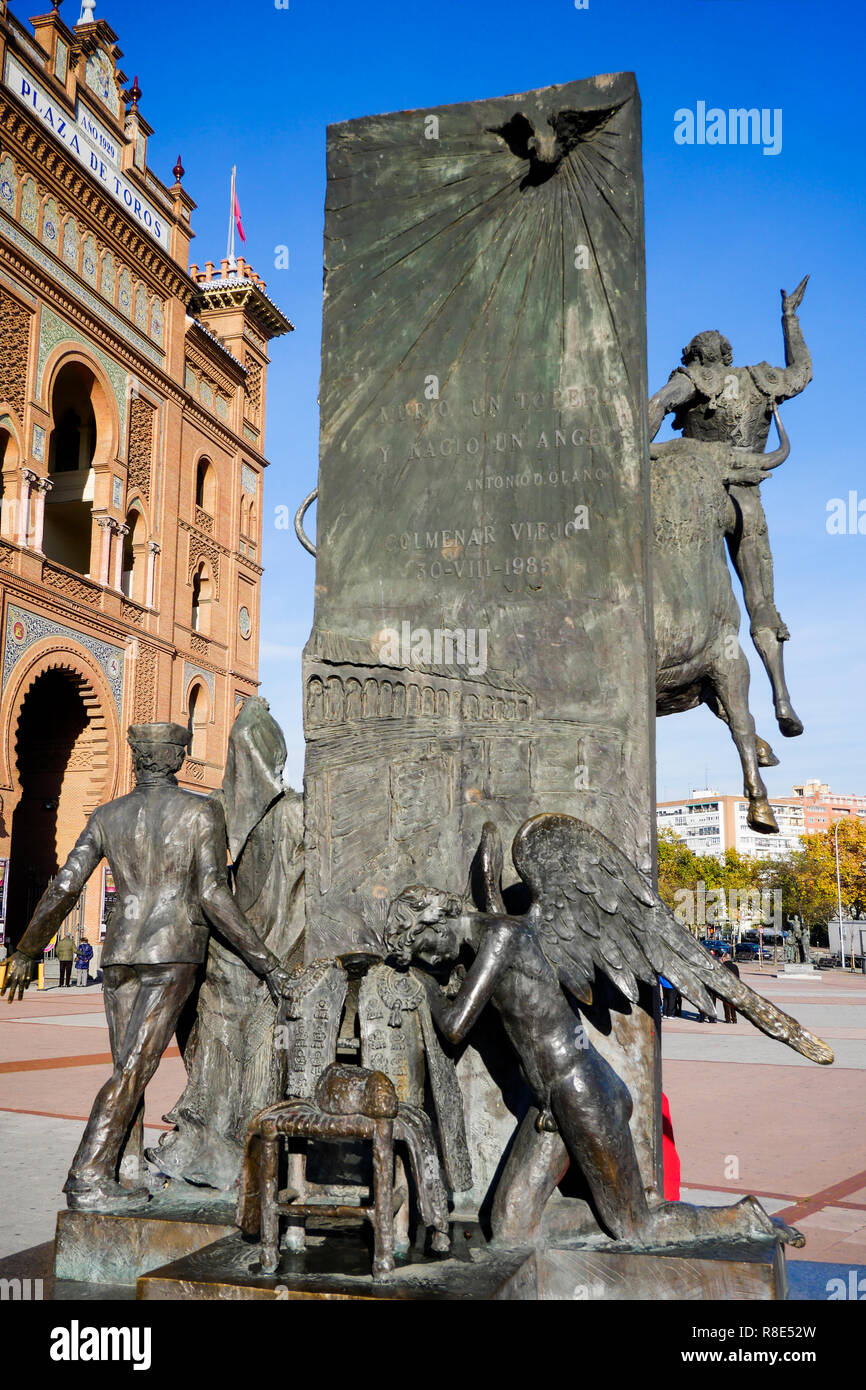 Monumentale arena di Las Ventas - Plaza de toros Monumental de Las Ventas, Madrid, Spagna Foto Stock