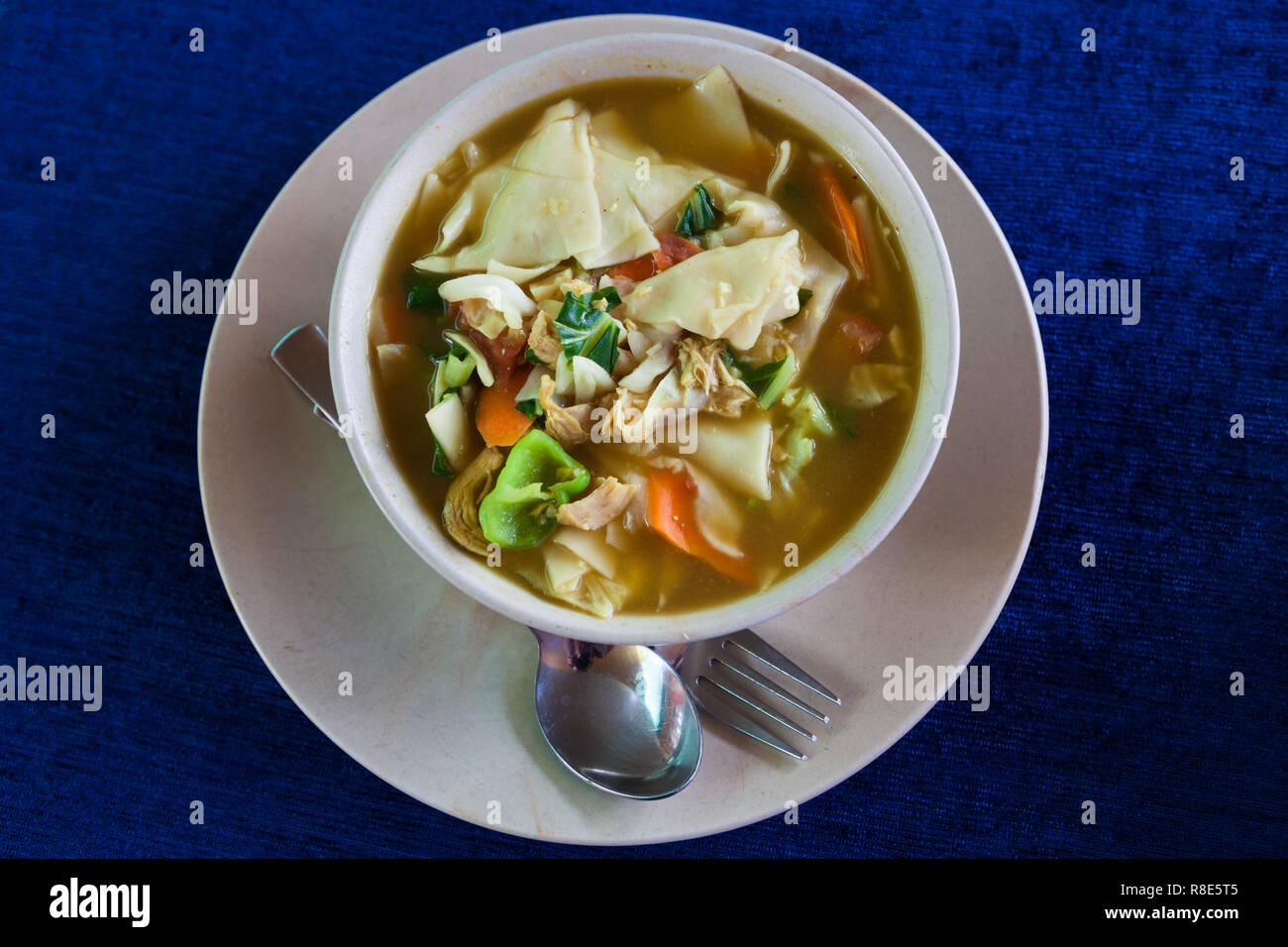Thenthuk - comune a base di noodle soup in Ladakh (Jammu e Kashmir, India) Foto Stock