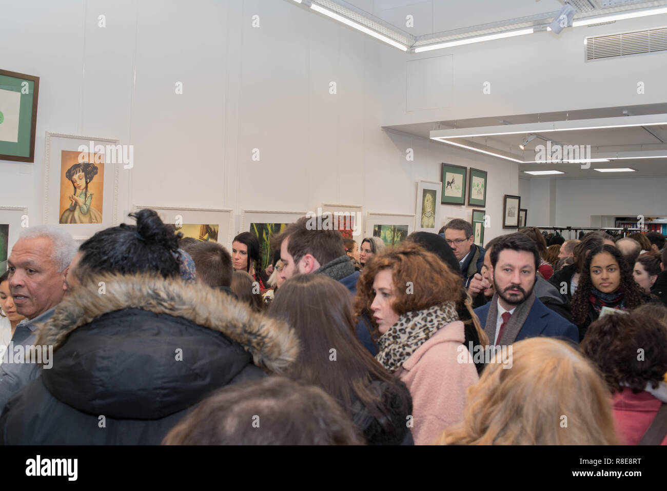 Inaugurazione della mostra "curiosità" da Benjamin Lacombe. Foto Stock