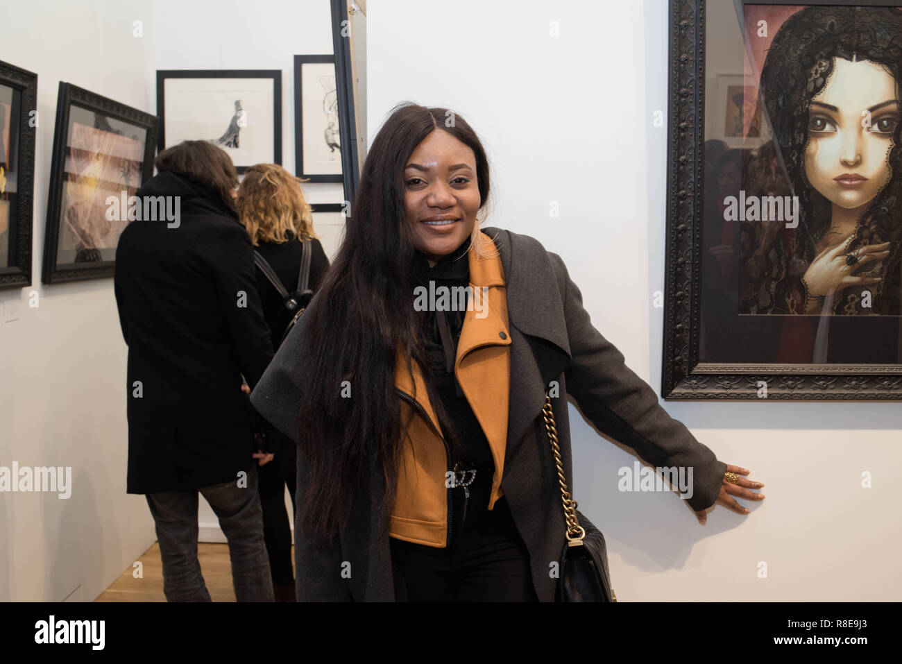 Inaugurazione della mostra "curiosità" da Benjamin Lacombe. Foto Stock