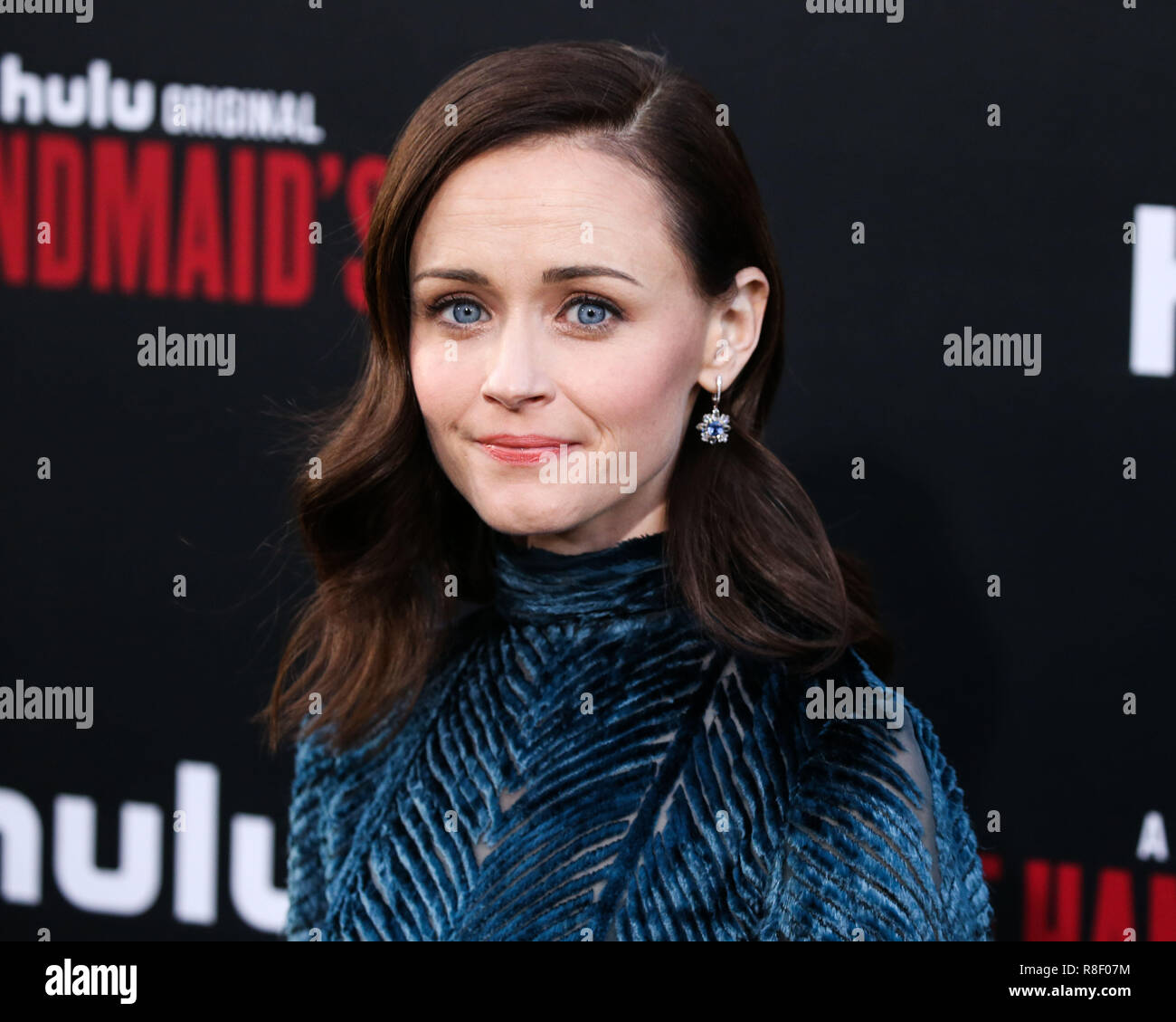 HOLLYWOOD, Los Angeles, CA, Stati Uniti d'America - 19 aprile: Alexis Bledel presso il Los Angeles Premiere di Hulu "la serva del racconto' Stagione 2 tenuto presso la TCL Chinese Theatre IMAX su Aprile 19, 2018 a Hollywood e Los Angeles, California, Stati Uniti. (Foto di Xavier COLLIN/Image Press Agency) Foto Stock