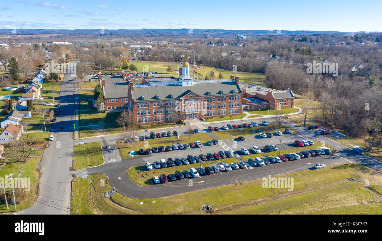 Montgomery C Smith Scuola Elementare, Hudson, contea Columbia, NY, STATI UNITI D'AMERICA Foto Stock