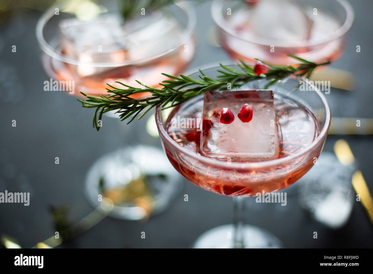 Bicchieri di vino Foto Stock