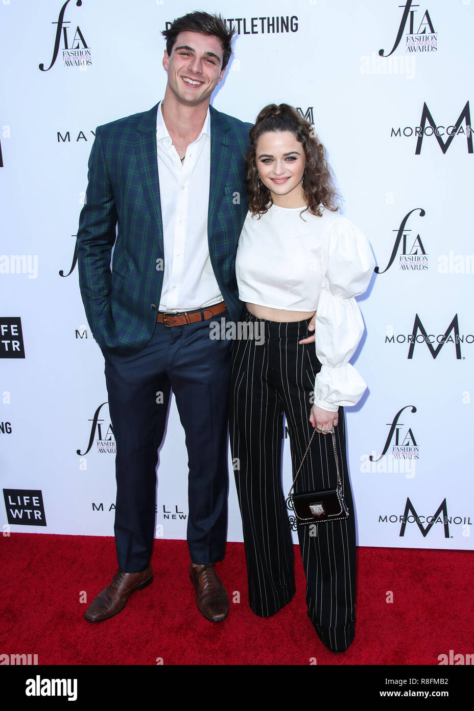 BEVERLY HILLS, Los Angeles, CA, Stati Uniti d'America - aprile 08: Giacobbe Elordi, Joey re presso il quotidiano della bancata anteriore 4 della moda annuale Los Angeles Awards tenutosi presso il Beverly Hills Hotel su 8 aprile 2018 a Beverly Hills Los Angeles, California, Stati Uniti. (Foto di Xavier COLLIN/Image Press Agency) Foto Stock