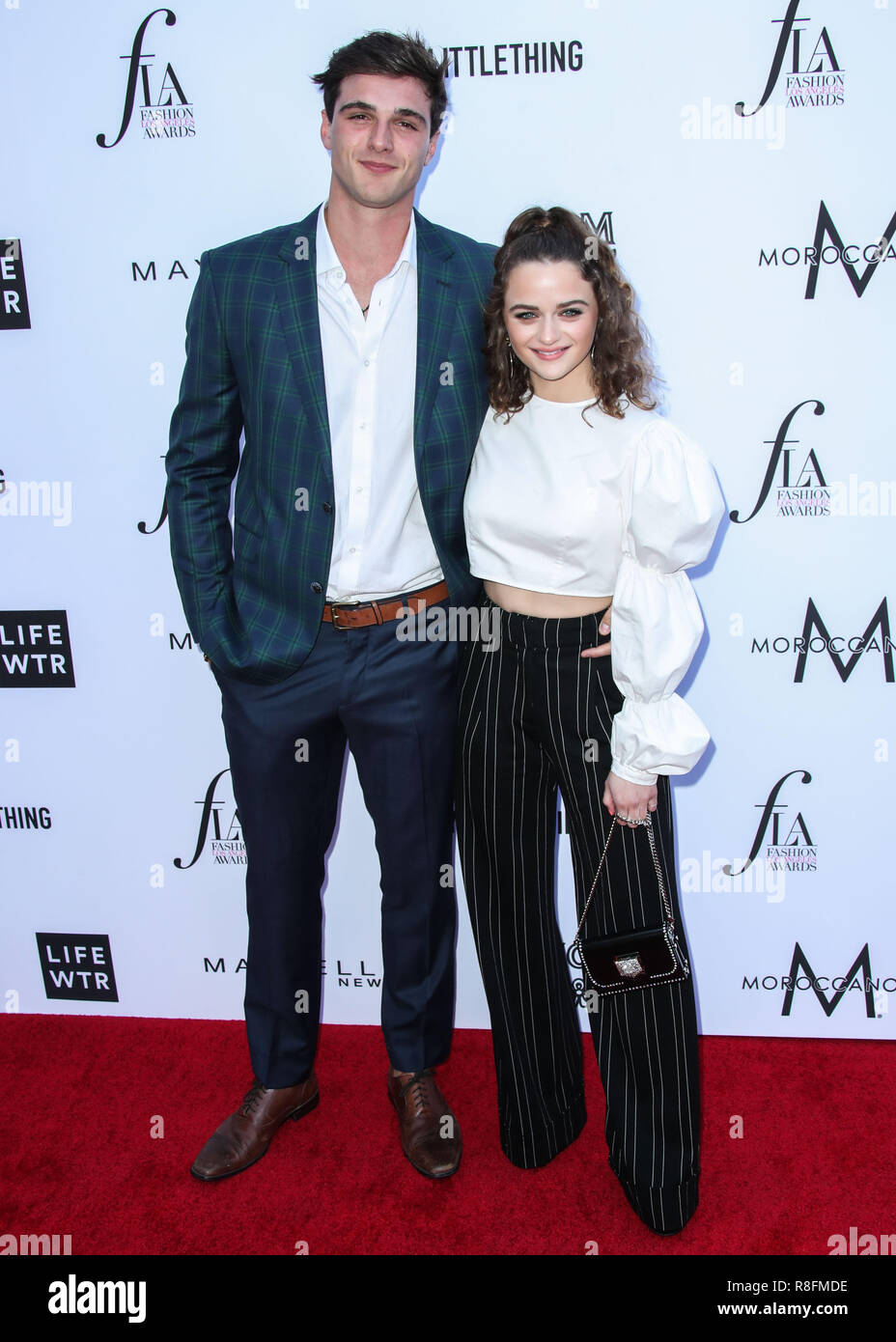 BEVERLY HILLS, Los Angeles, CA, Stati Uniti d'America - aprile 08: Giacobbe Elordi, Joey re presso il quotidiano della bancata anteriore 4 della moda annuale Los Angeles Awards tenutosi presso il Beverly Hills Hotel su 8 aprile 2018 a Beverly Hills Los Angeles, California, Stati Uniti. (Foto di Xavier COLLIN/Image Press Agency) Foto Stock