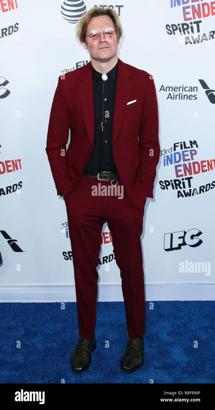 SANTA MONICA, Los Angeles, CA, Stati Uniti d'America - MARZO 03: Geremy Jasper al 2018 Film lo spirito indipendente Awards tenutosi a Santa Monica Beach il 3 marzo 2018 in Santa Monica, Los Angeles, California, Stati Uniti. (Foto di Xavier COLLIN/Image Press Agency) Foto Stock