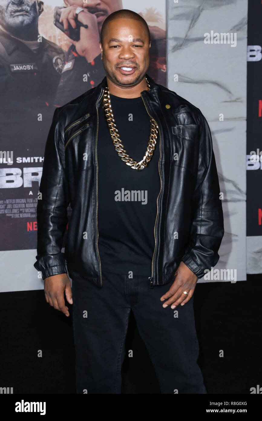 WESTWOOD, Los Angeles, CA, Stati Uniti d'America - 13 dicembre: Xzibit, Alvin Nathaniel Joiner presso il Los Angeles Premiere di Netflix 'Bright" tenutasi presso il Regency Village Theatre sul dicembre 13, 2017 a Westwood, Los Angeles, California, Stati Uniti. (Foto di Xavier COLLIN/Image Press Agency) Foto Stock