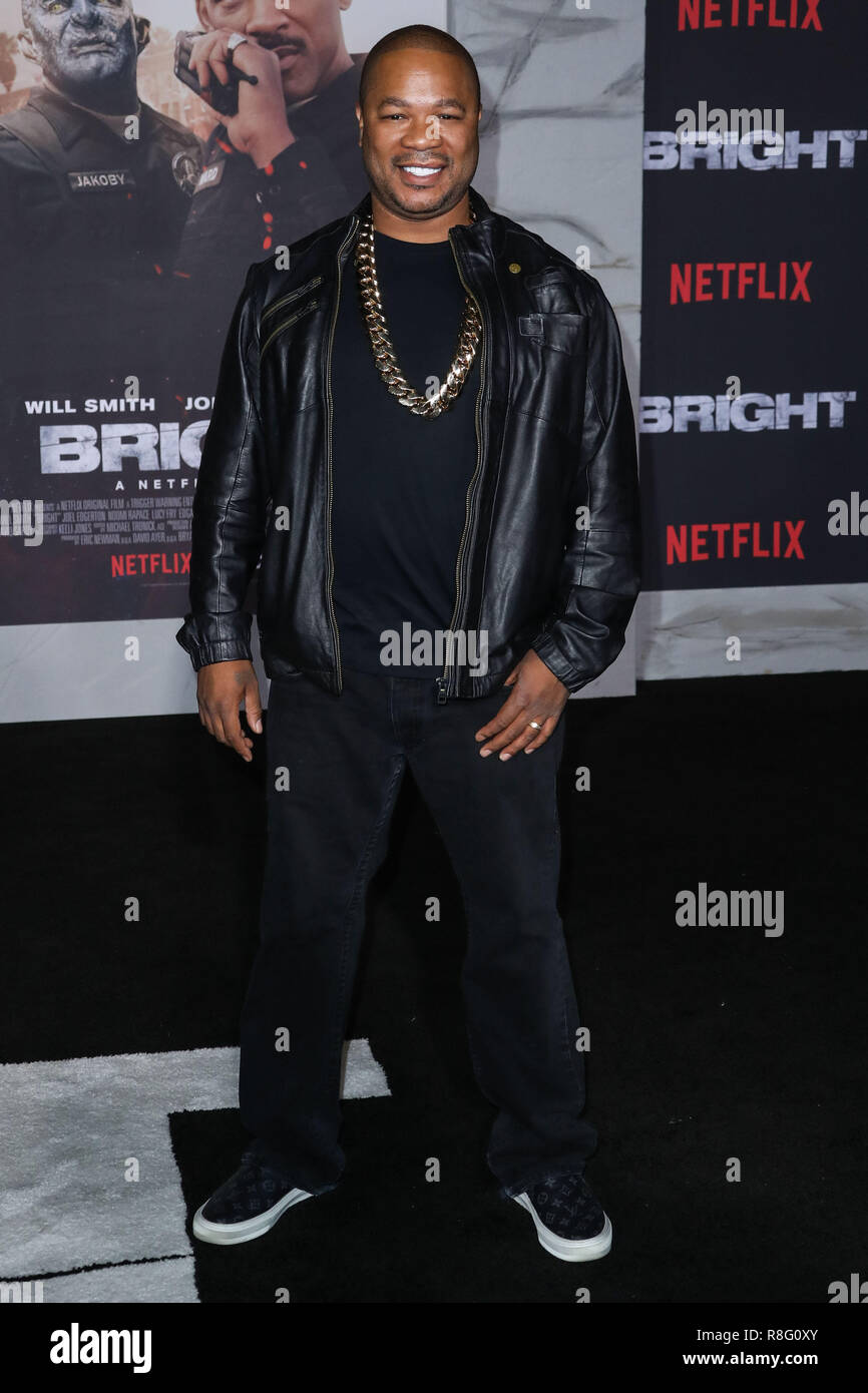 WESTWOOD, Los Angeles, CA, Stati Uniti d'America - 13 dicembre: Xzibit, Alvin Nathaniel Joiner presso il Los Angeles Premiere di Netflix 'Bright" tenutasi presso il Regency Village Theatre sul dicembre 13, 2017 a Westwood, Los Angeles, California, Stati Uniti. (Foto di Xavier COLLIN/Image Press Agency) Foto Stock