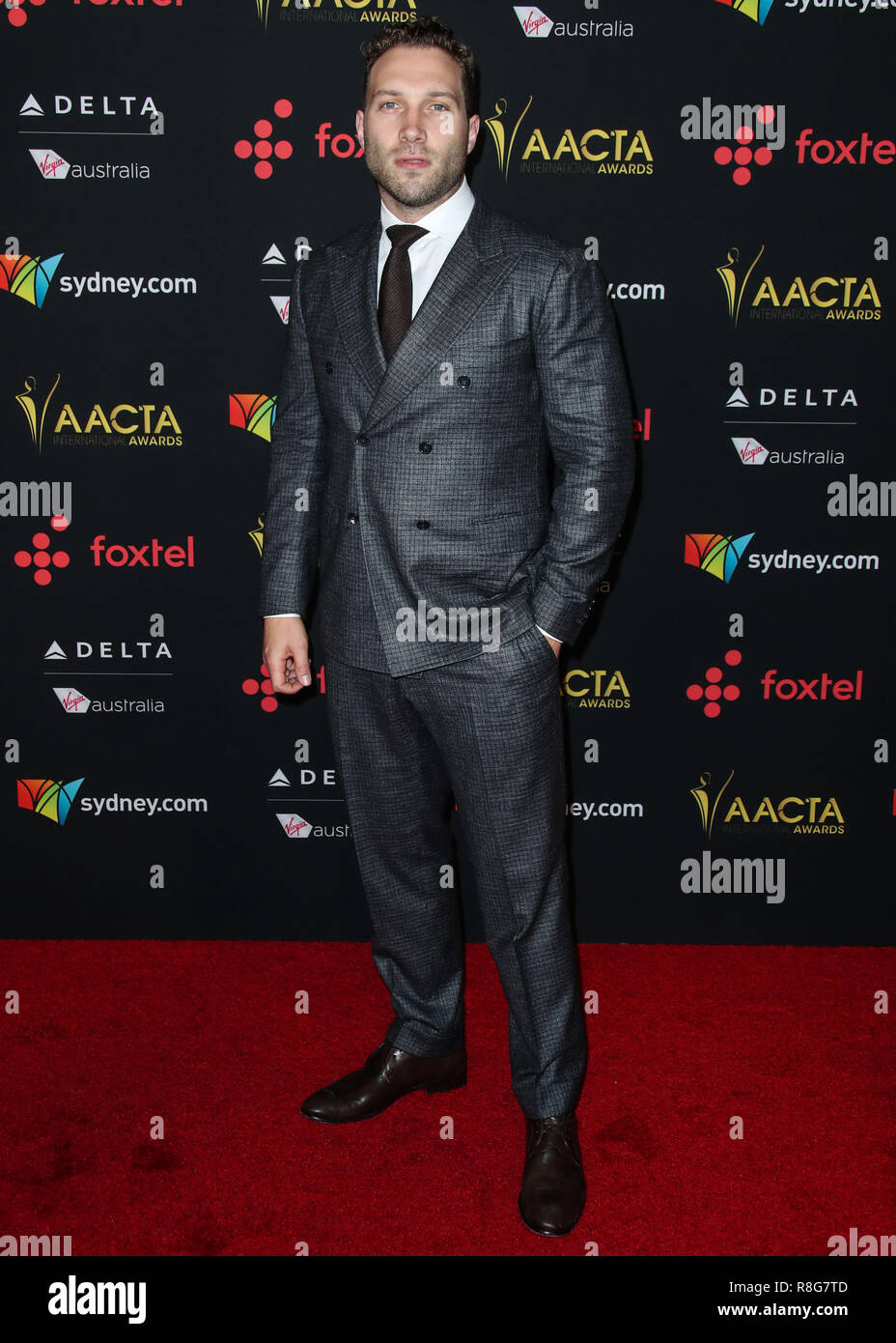 HOLLYWOOD, Los Angeles, CA, Stati Uniti d'America - 05 gennaio: Jai Courtney al settimo AACTA International Awards tenutosi a Avalon Hollywood su Gennaio 5, 2018 a Hollywood e Los Angeles, California, Stati Uniti. (Foto di Xavier COLLIN/Image Press Agency) Foto Stock