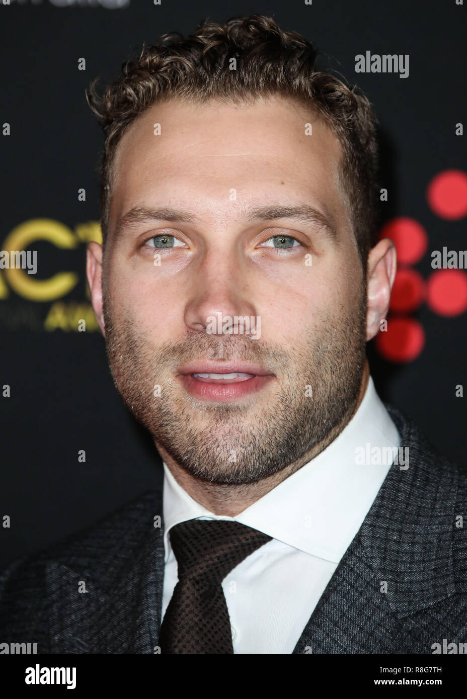 HOLLYWOOD, Los Angeles, CA, Stati Uniti d'America - 05 gennaio: Jai Courtney al settimo AACTA International Awards tenutosi a Avalon Hollywood su Gennaio 5, 2018 a Hollywood e Los Angeles, California, Stati Uniti. (Foto di Xavier COLLIN/Image Press Agency) Foto Stock