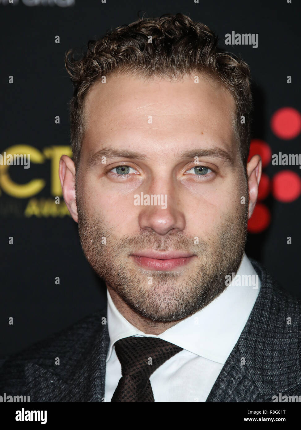 HOLLYWOOD, Los Angeles, CA, Stati Uniti d'America - 05 gennaio: Jai Courtney al settimo AACTA International Awards tenutosi a Avalon Hollywood su Gennaio 5, 2018 a Hollywood e Los Angeles, California, Stati Uniti. (Foto di Xavier COLLIN/Image Press Agency) Foto Stock