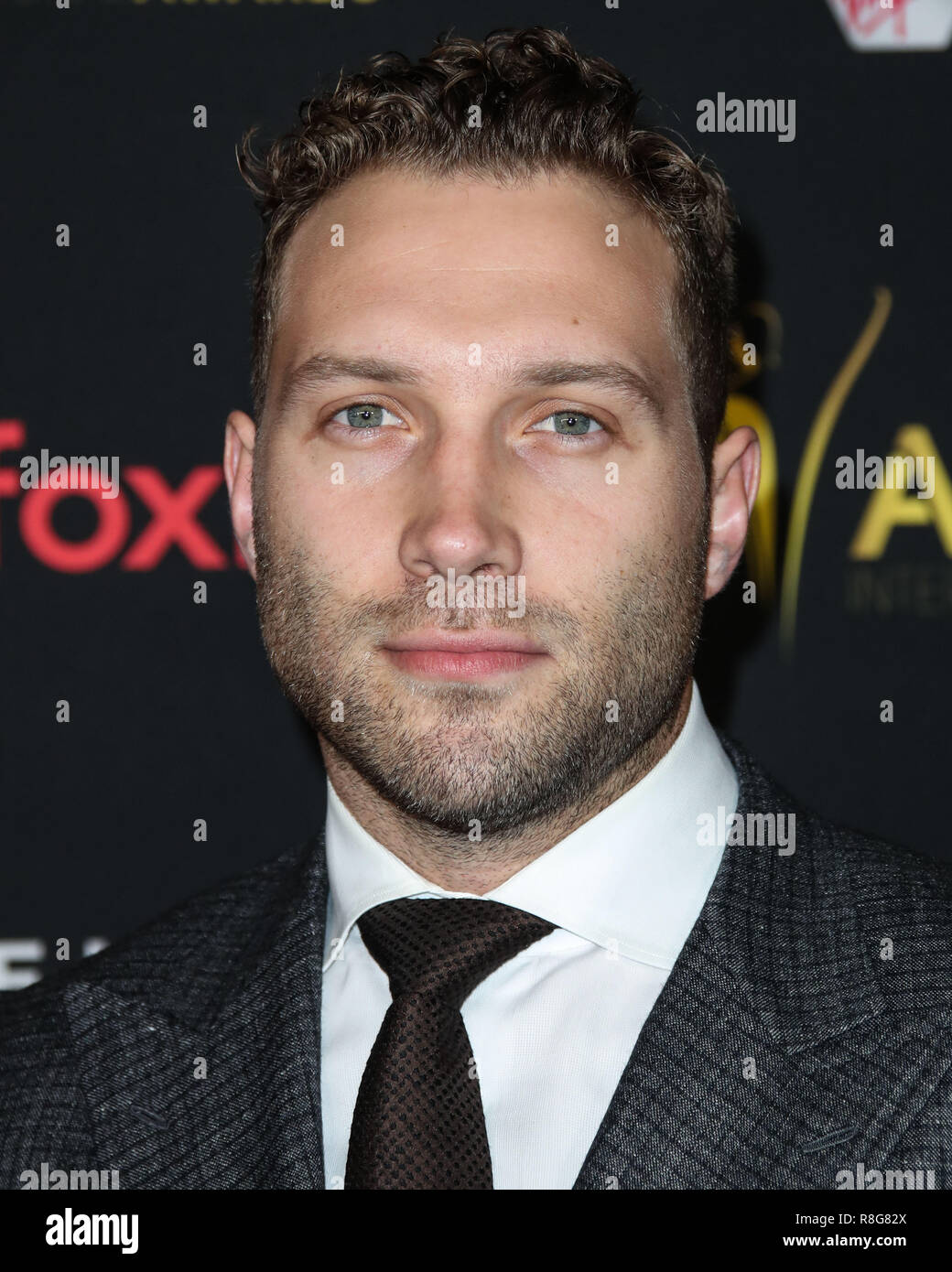 HOLLYWOOD, Los Angeles, CA, Stati Uniti d'America - 05 gennaio: Jai Courtney al settimo AACTA International Awards tenutosi a Avalon Hollywood su Gennaio 5, 2018 a Hollywood e Los Angeles, California, Stati Uniti. (Foto di Xavier COLLIN/Image Press Agency) Foto Stock