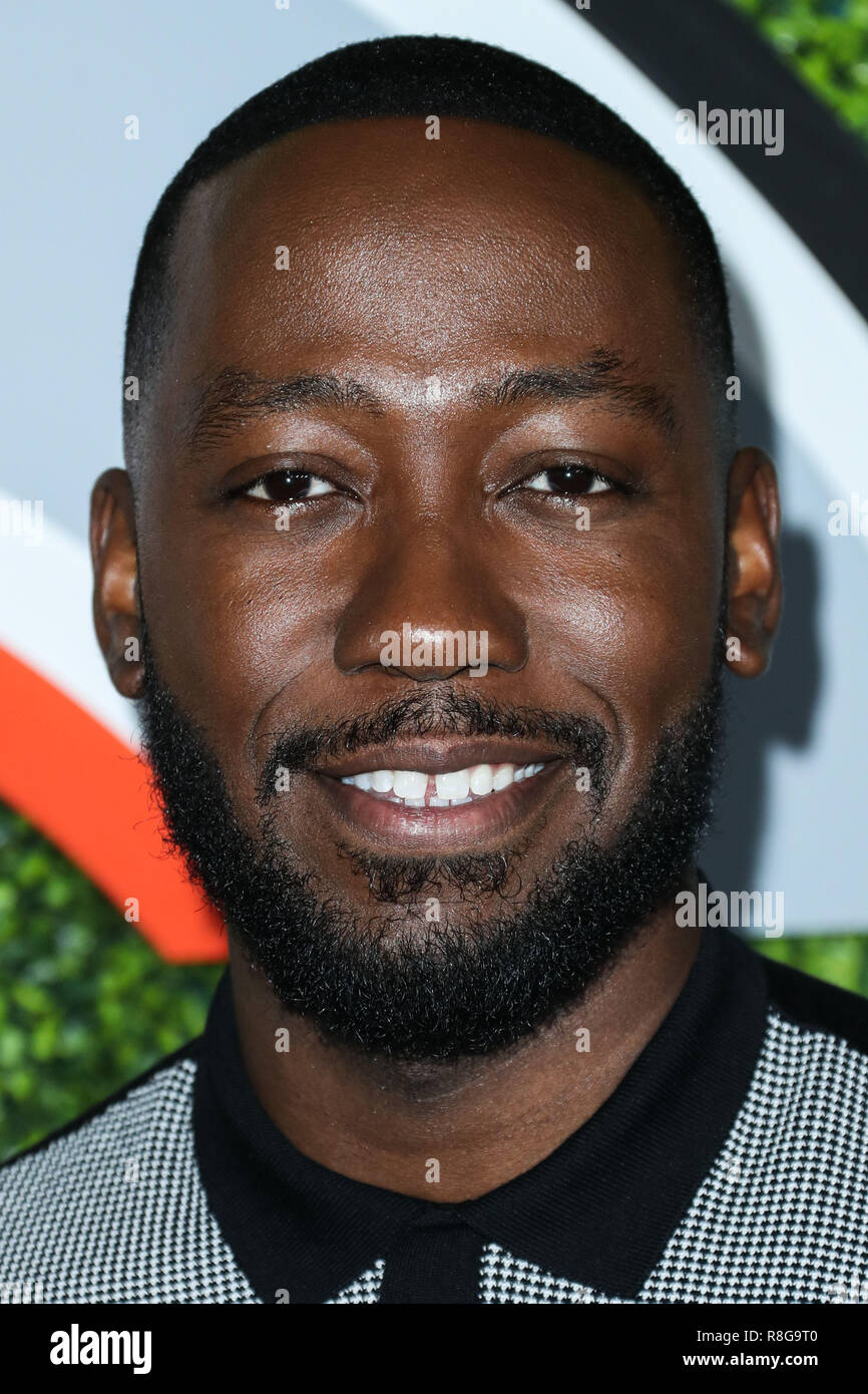 WEST HOLLYWOOD, Los Angeles, CA, Stati Uniti d'America - 07 dicembre: Lamorne Morris al 2017 GQ uomini dell'anno partito svoltasi a Chateau Marmont il 7 dicembre 2017 in West Hollywood, Los Angeles, California, Stati Uniti. (Foto di Xavier COLLIN/Image Press Agency) Foto Stock