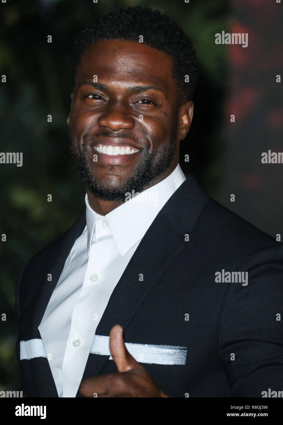 HOLLYWOOD, Los Angeles, CA, Stati Uniti d'America - 11 dicembre: Kevin Hart alla Premiere mondiale di Columbia Pictures' 'Jumanji: Welcome To The Jungle" tenutasi presso la leva TCL Chinese Theatre IMAX su dicembre 11, 2017 a Hollywood e Los Angeles, California, Stati Uniti. (Foto di Xavier COLLIN/Image Press Agency) Foto Stock
