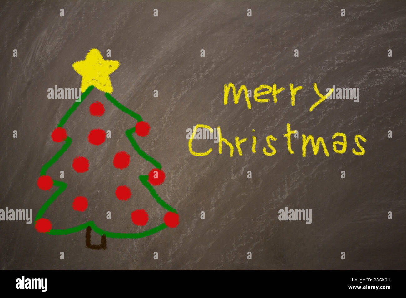 Disegno Realizzato Da Un Bambino Sulla Lavagna Con Un Buon