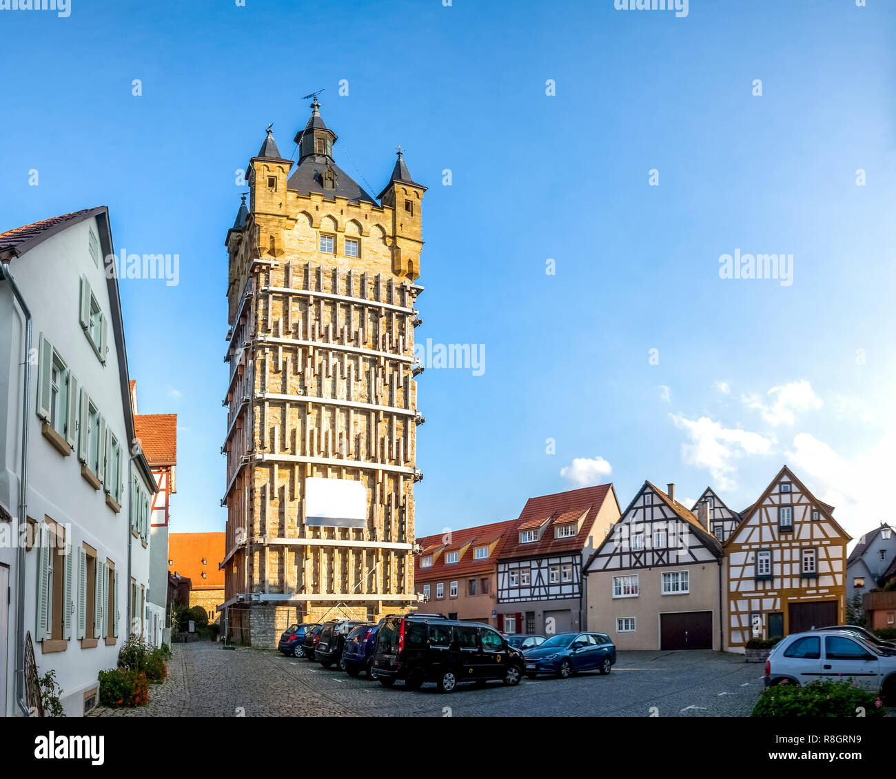 Blue Tower, Bad Wimpfen., Germania Foto Stock