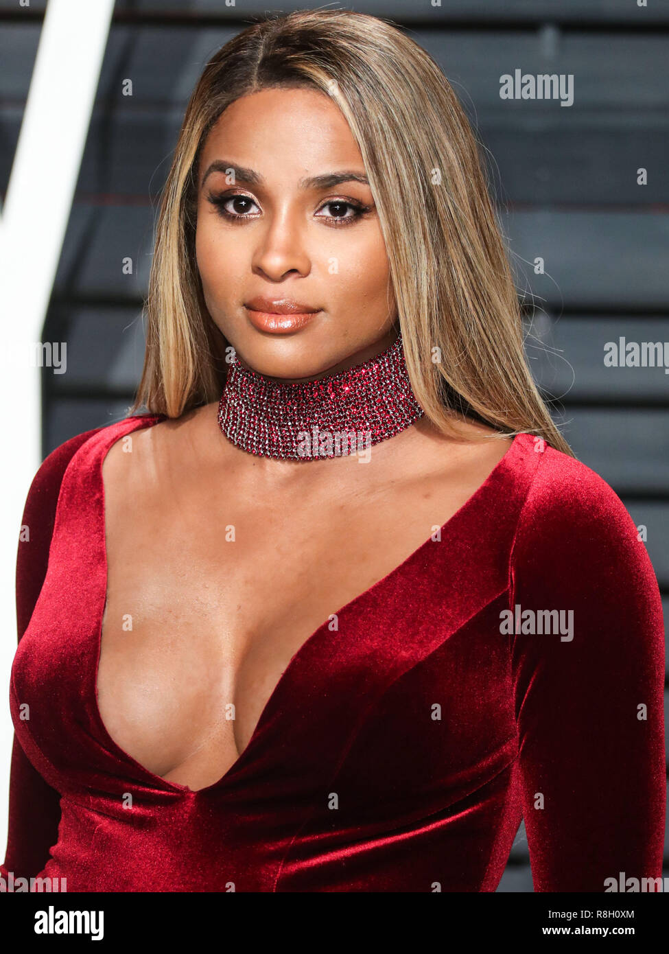 BEVERLY HILLS, Los Angeles, CA, Stati Uniti d'America - 26 febbraio: Ciara arriva a 2017 Vanity Fair Oscar Party a Wallis Annenberg Center for the Performing Arts nel febbraio 26, 2017 a Beverly Hills Los Angeles, California, Stati Uniti. (Foto di Xavier COLLIN/Image Press Agency) Foto Stock