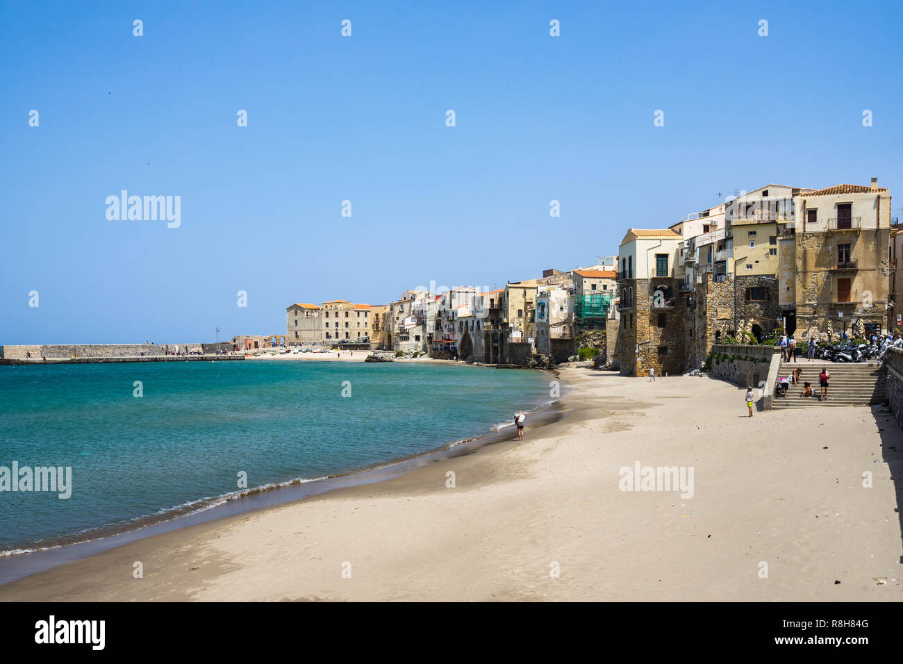 Sandy Beach Cefalu Old Town Immagini Sandy Beach Cefalu