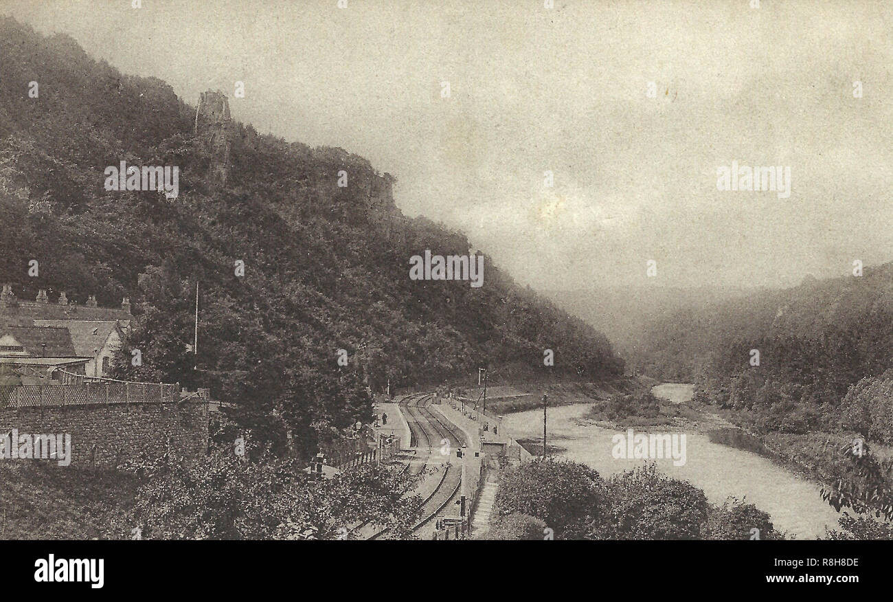 Symonds Yat dalla stazione 1921 Foto Stock