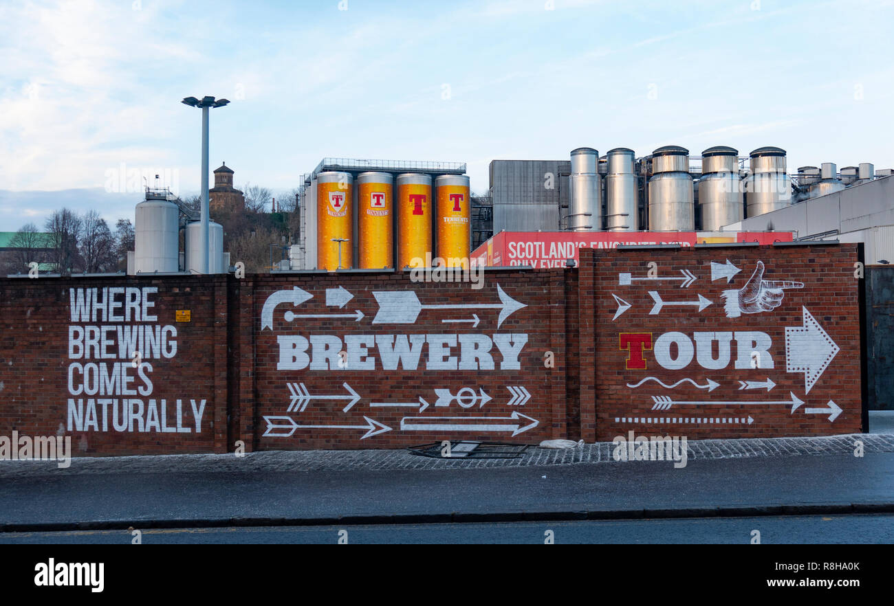 Tennent Caledonian Breweries Wellpark Brewery in Glasgow, Scotland, Regno Unito Foto Stock