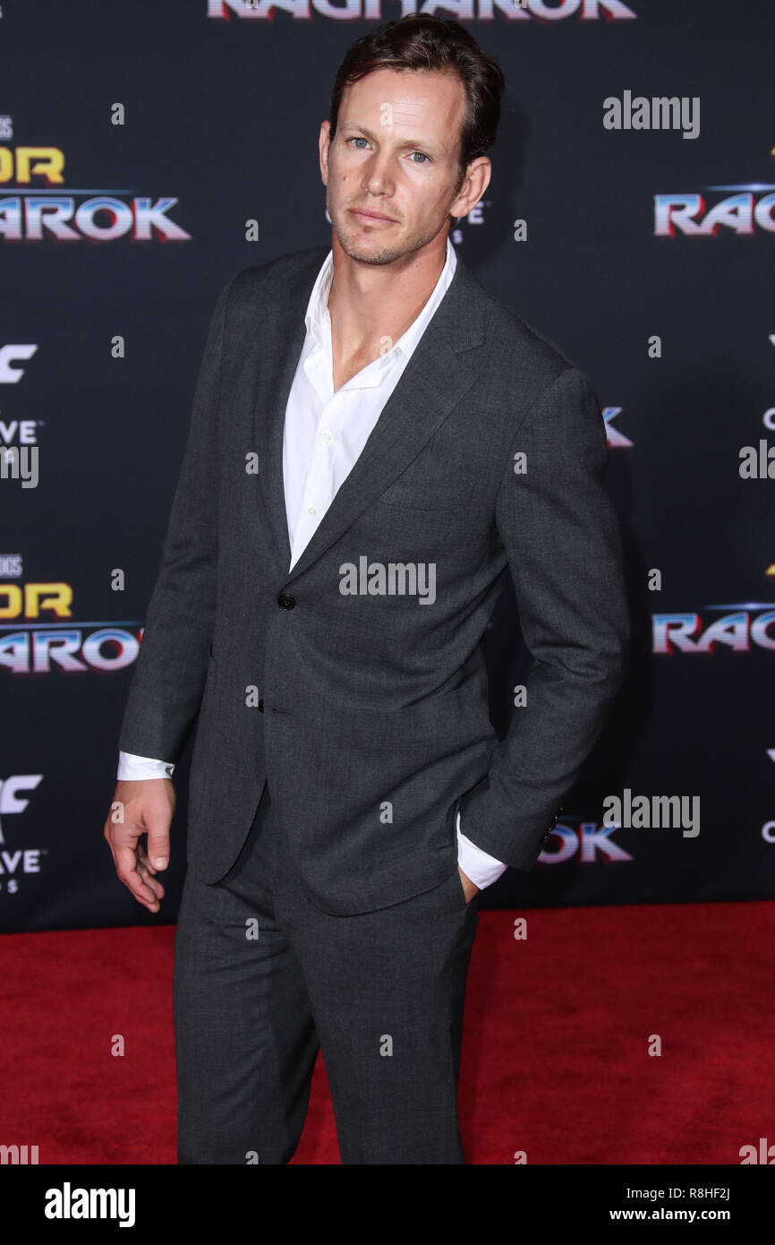 HOLLYWOOD, Los Angeles, CA, Stati Uniti d'America - 10 ottobre: Kip Pardue in Premiere mondiale di Disney e meraviglia che "Thor: Ragnarok" tenutasi presso l'El Capitan theater su ottobre 10, 2017 a Hollywood e Los Angeles, California, Stati Uniti. (Foto di Xavier COLLIN/Image Press Agency) Foto Stock