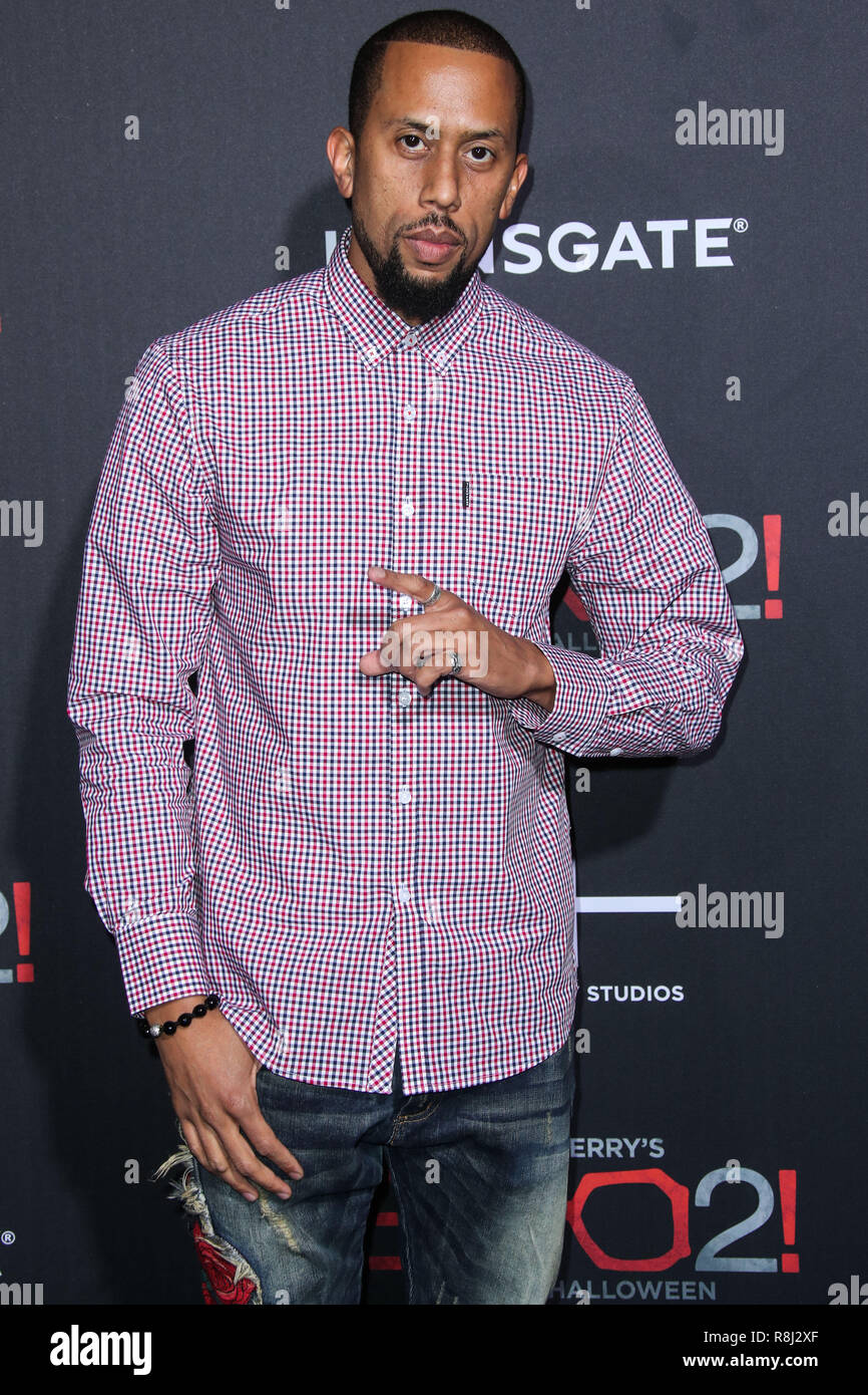 LOS ANGELES, CA, Stati Uniti d'America - 16 ottobre: Affion Crockett presso il Los Angeles Premiere di Lionsgate 'Tyler Perry's Boo 2! Un Halloween Madea" tenutasi presso il Regal Cinema L.A. Live Stadium 14 il 16 ottobre 2017 a Los Angeles, California, Stati Uniti. (Foto di Xavier COLLIN/Image Press Agency) Foto Stock