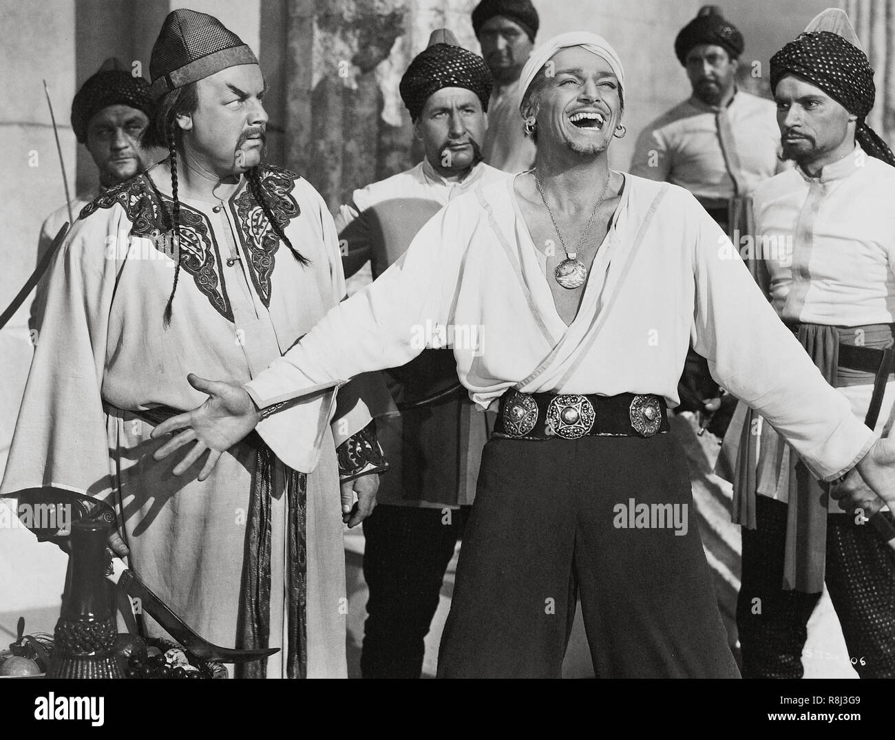 Pellicola originale titolo: Sinbad il marinaio. Titolo inglese: Sinbad il marinaio. Anno: 1947. Direttore: Richard Wallace. Stelle: Douglas Fairbanks Jr.; WALTER SLEZAK. Credito: RKO / Album Foto Stock