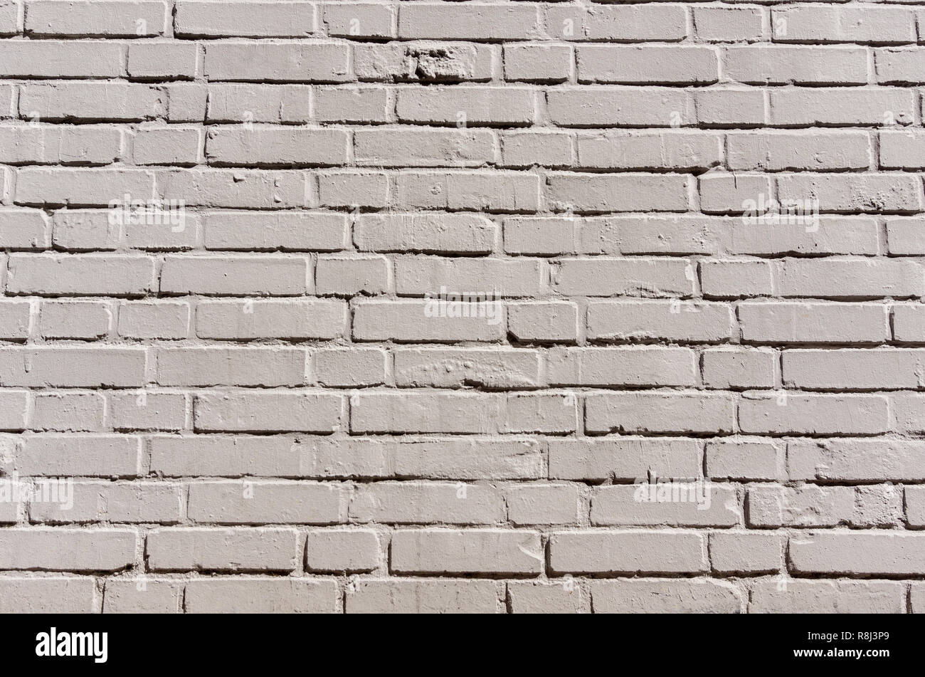 Close-up di un bianco muro di mattoni. Foto Stock