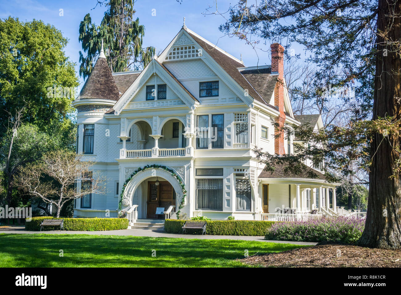 Patterson House per motivi di Ardenwood Historic Farm (locali e regionali parco pubblico), East Bay area di San Francisco, California Foto Stock