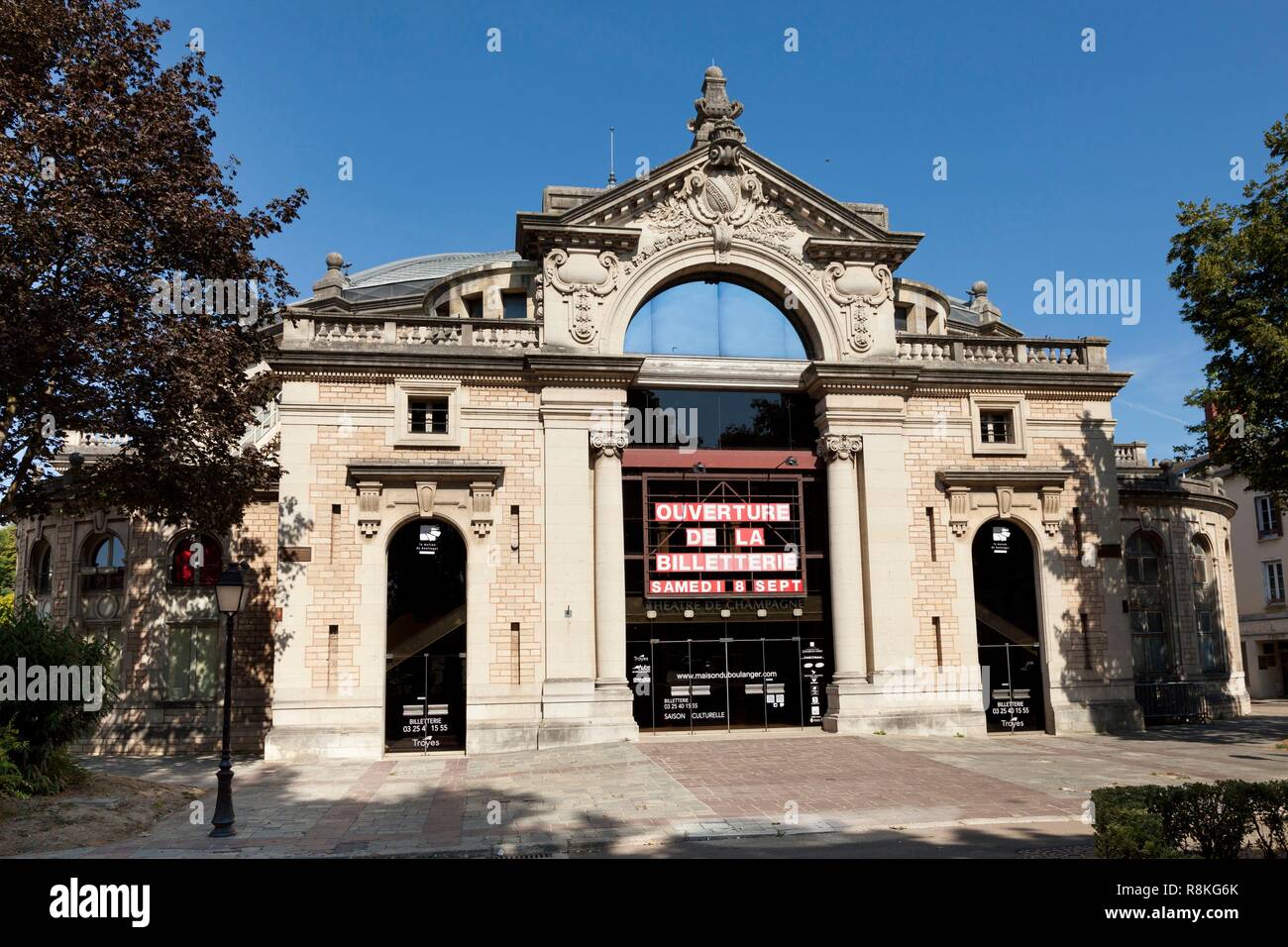 Francia, Aube, Troyes, teatro di champagne Foto Stock