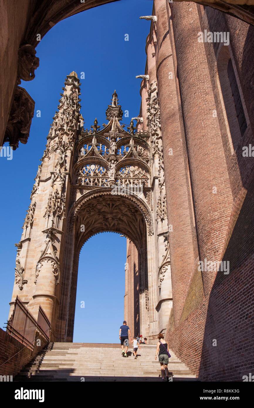 Francia, Tarn, Albi, la città episcopale, classificato come patrimonio mondiale dall UNESCO, Sainte Cecile cattedrale Foto Stock