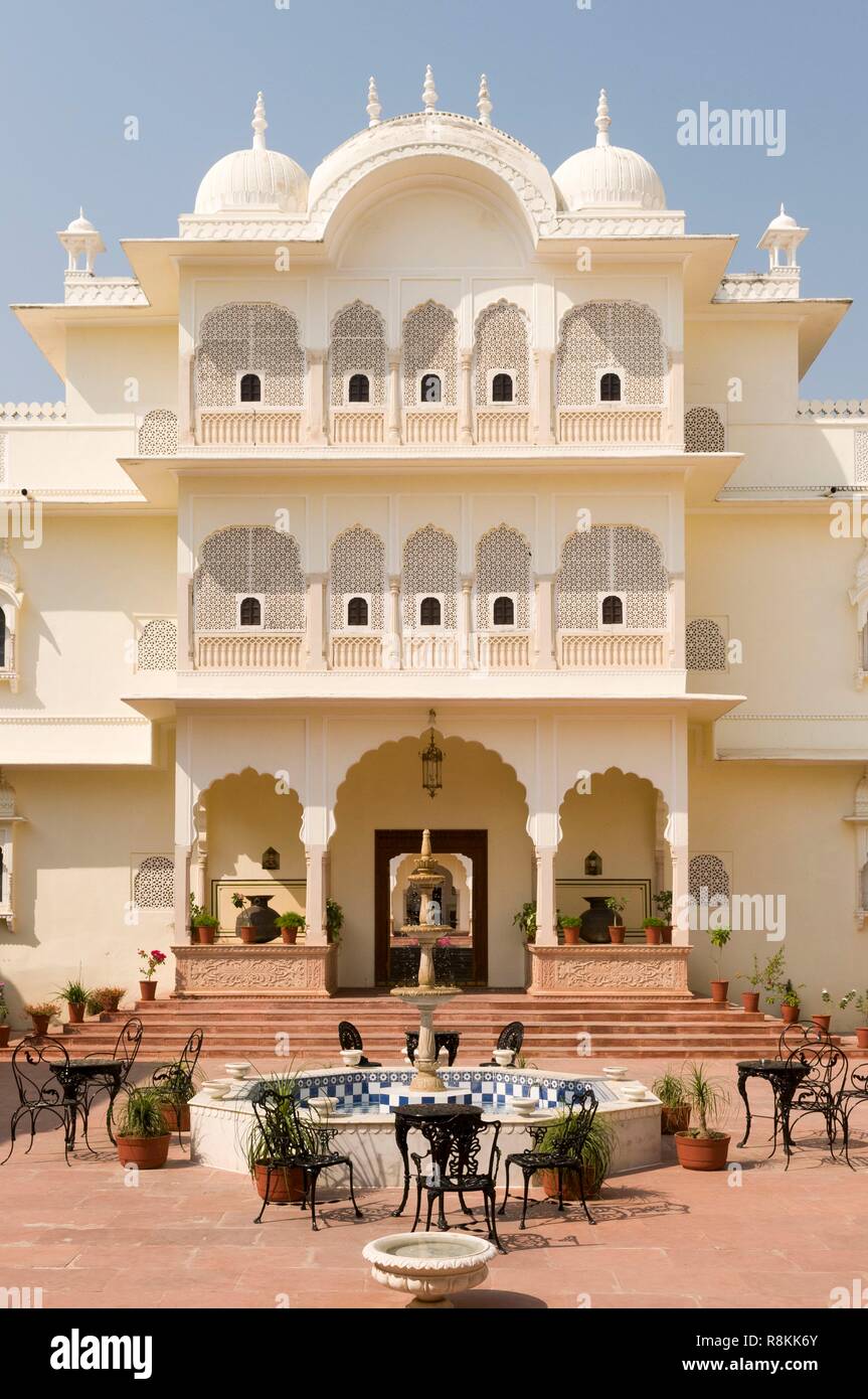 India Rajasthan, Sawai Madhopur, Nahargarh Hotel vicino Ranthambhore National Park Foto Stock