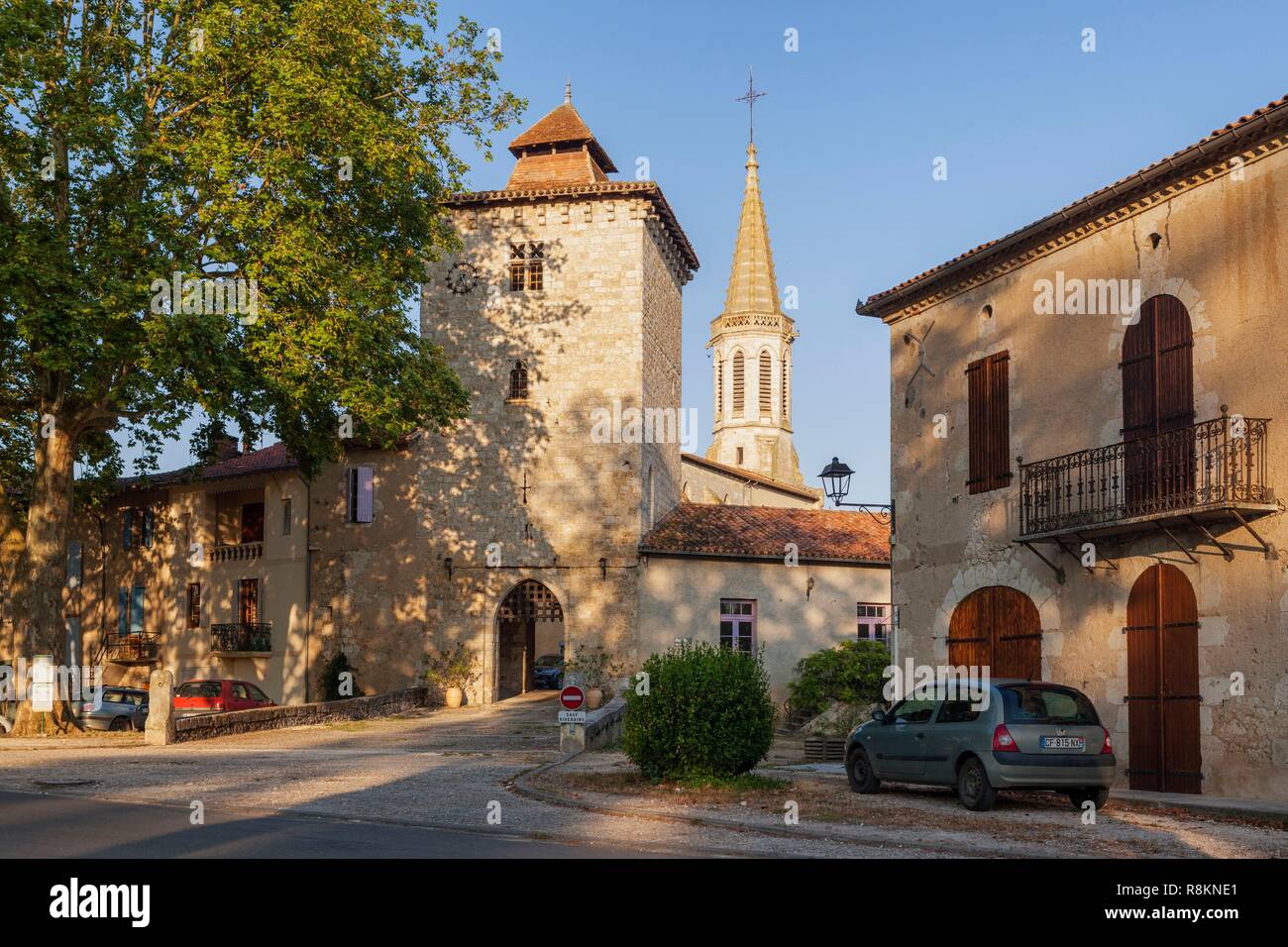 Francia, Gers, Sarrant, etichettati Les Plus Beaux Villages de France (i più bei villaggi di Francia) Foto Stock