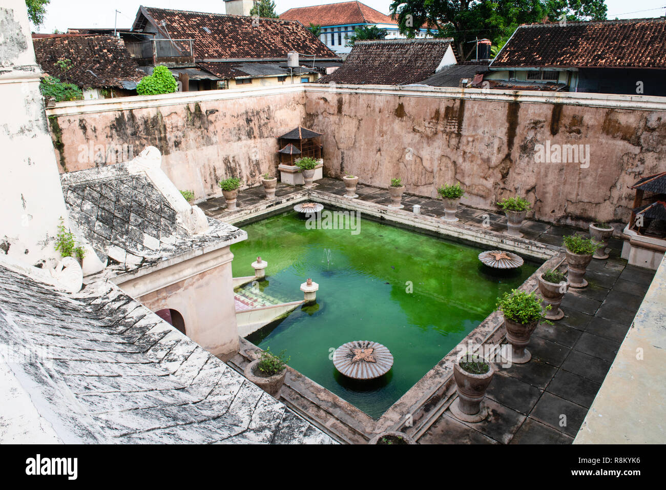 Indonesia, Java , area di Yogyakarta, Yogyakarta, Kraton palace, il castello d'acqua(Tamansari) Foto Stock