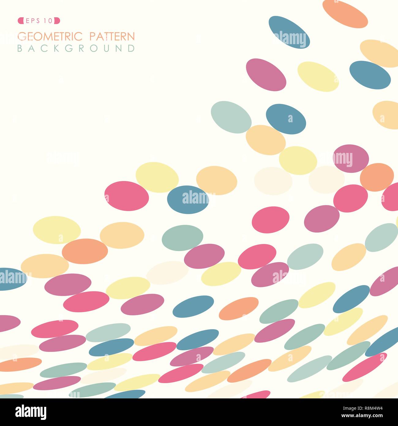 Abstract elegante stile di maglia di colorati round cube pattern sfondo, immagine EPS vettoriali10 Illustrazione Vettoriale