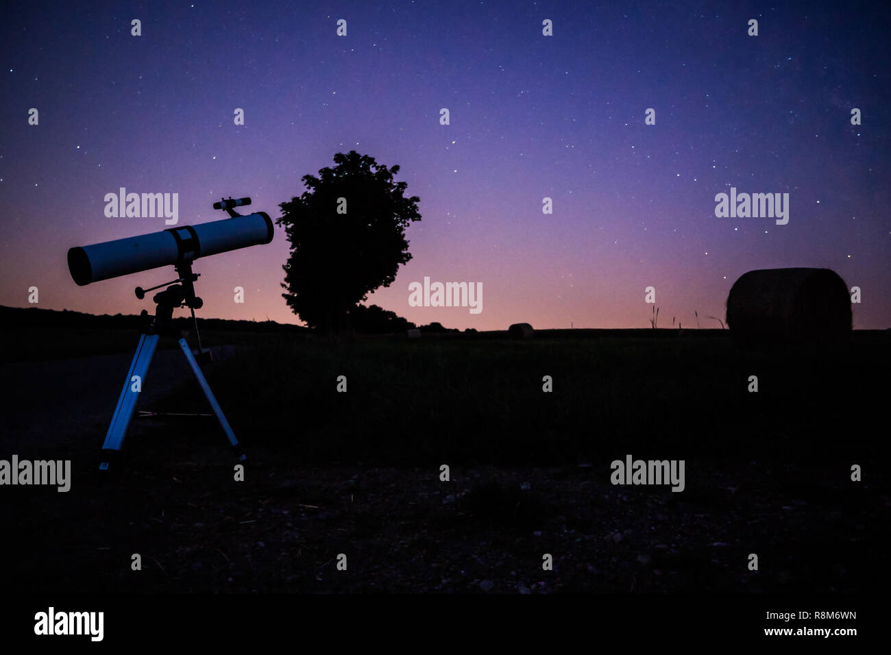 Visualizzazione delle stelle astronomia Foto Stock