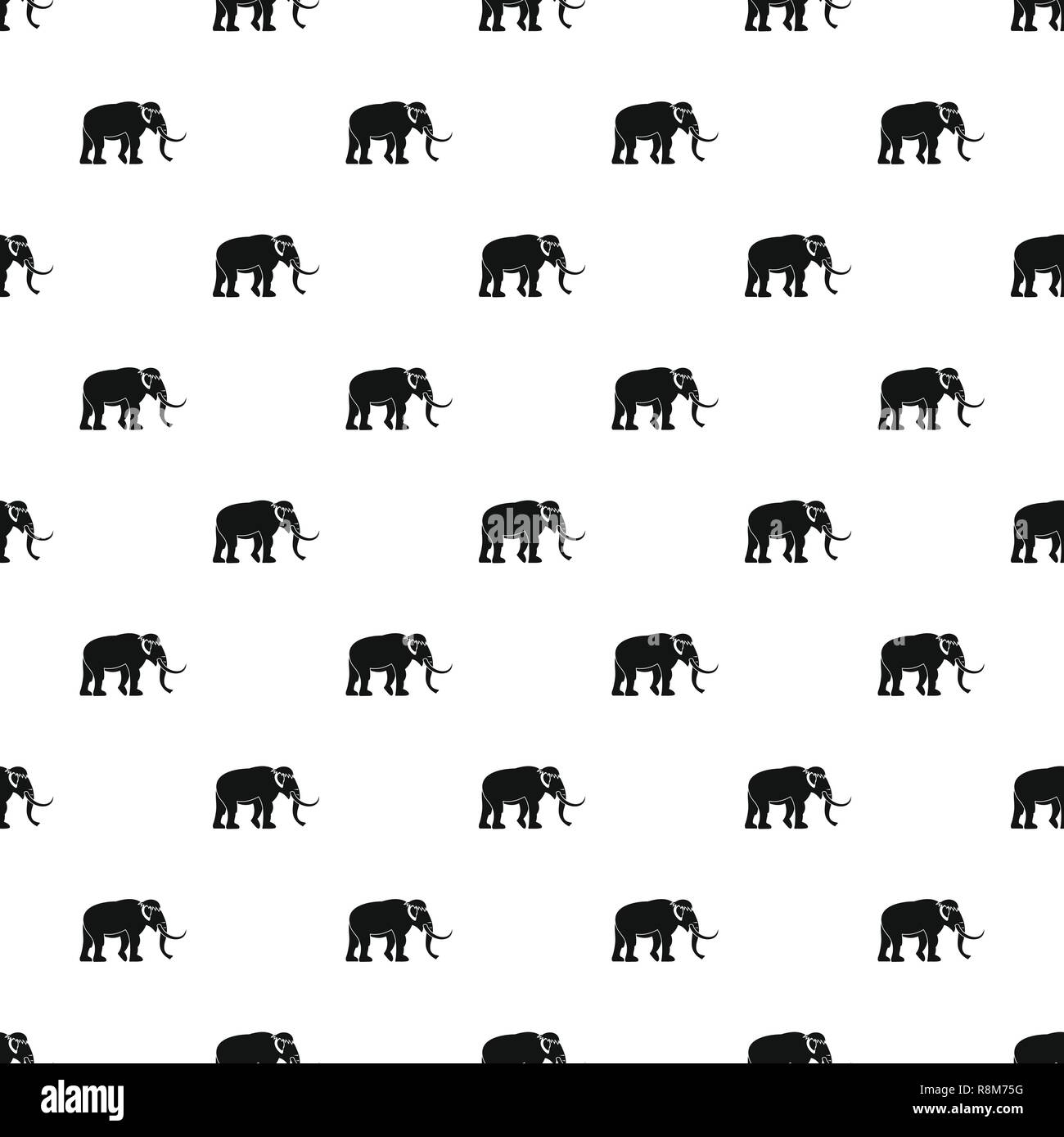 Mammoth vettore pattern seamless Illustrazione Vettoriale