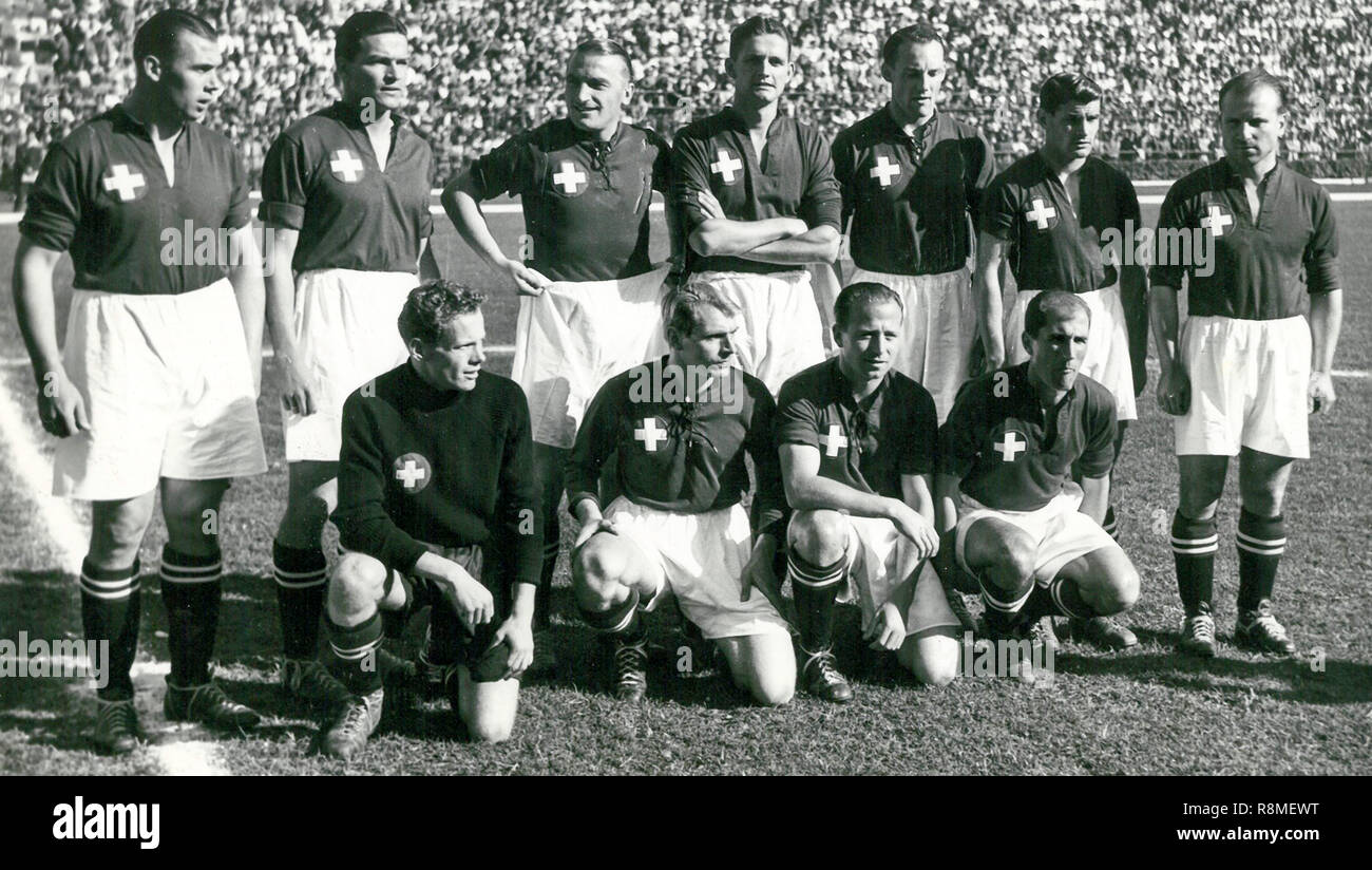 La Francia. Giugno, 1938. Coppa del mondo . Il calcio svizzero team . Foto Stock